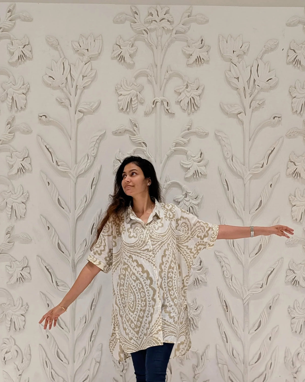 NIMBU | Hi-Lo Amazon Shirt in White