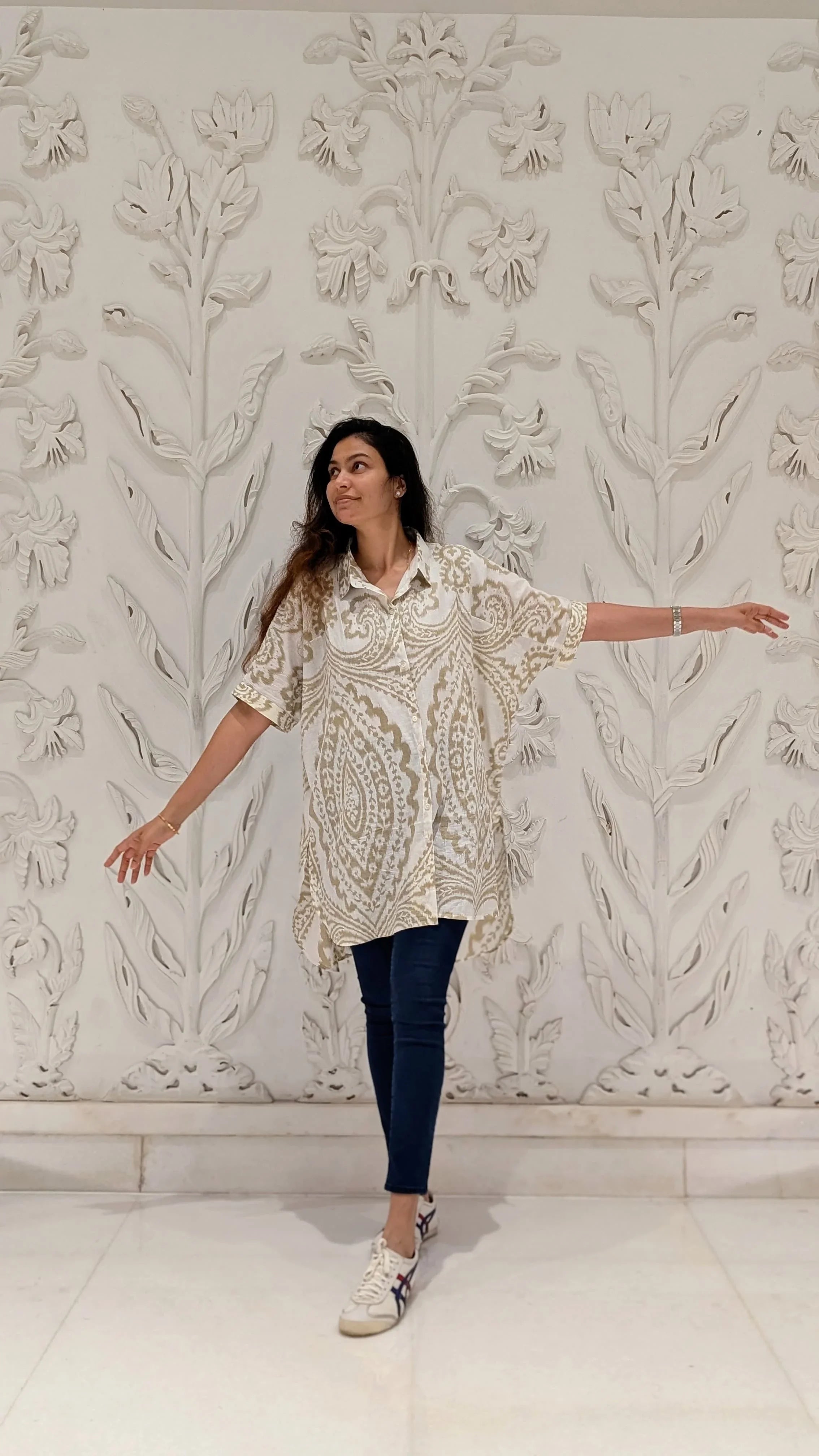 NIMBU | Hi-Lo Amazon Shirt in White