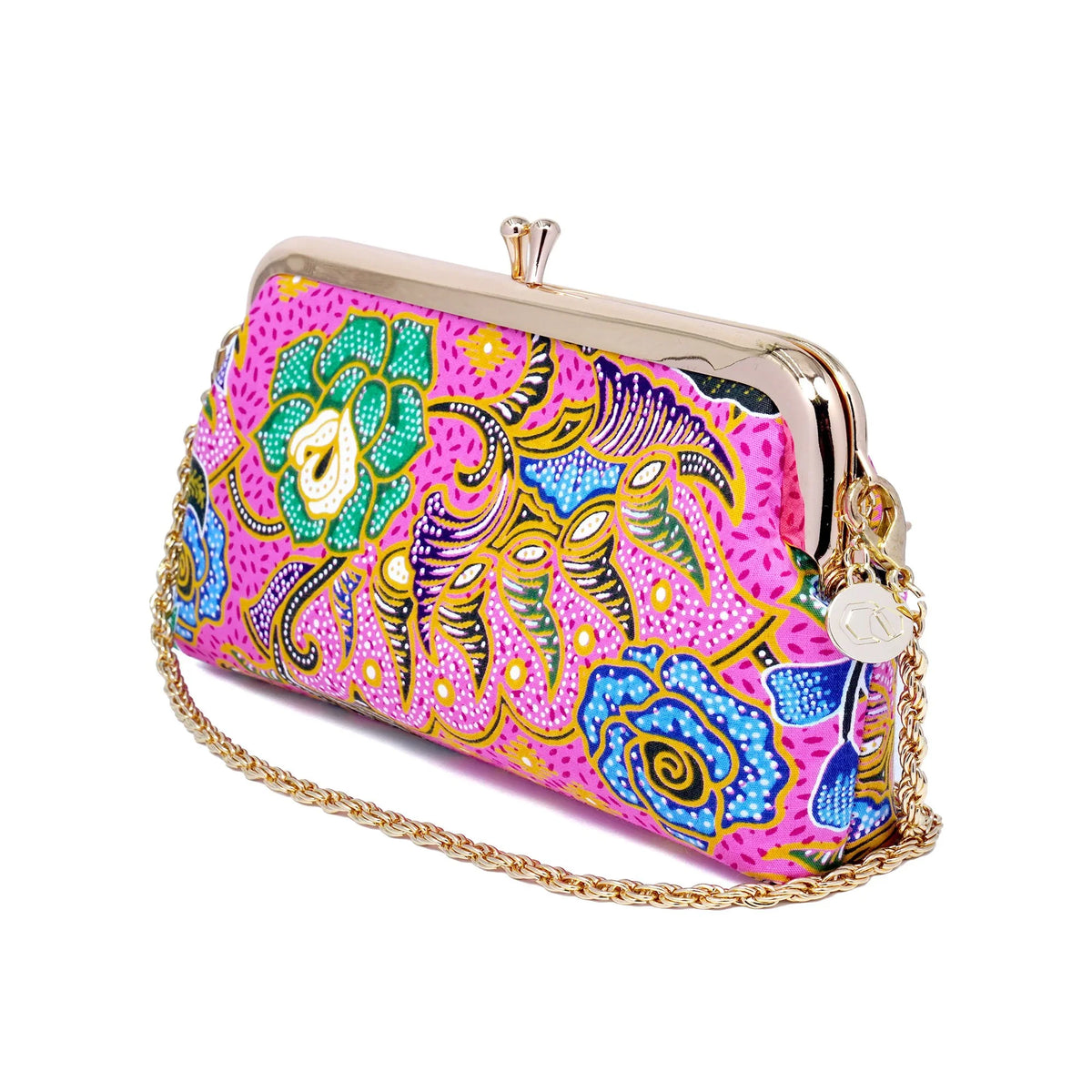 COCOONESE | Wristlet Pouch - Floral Kaleidoscope (PK)
