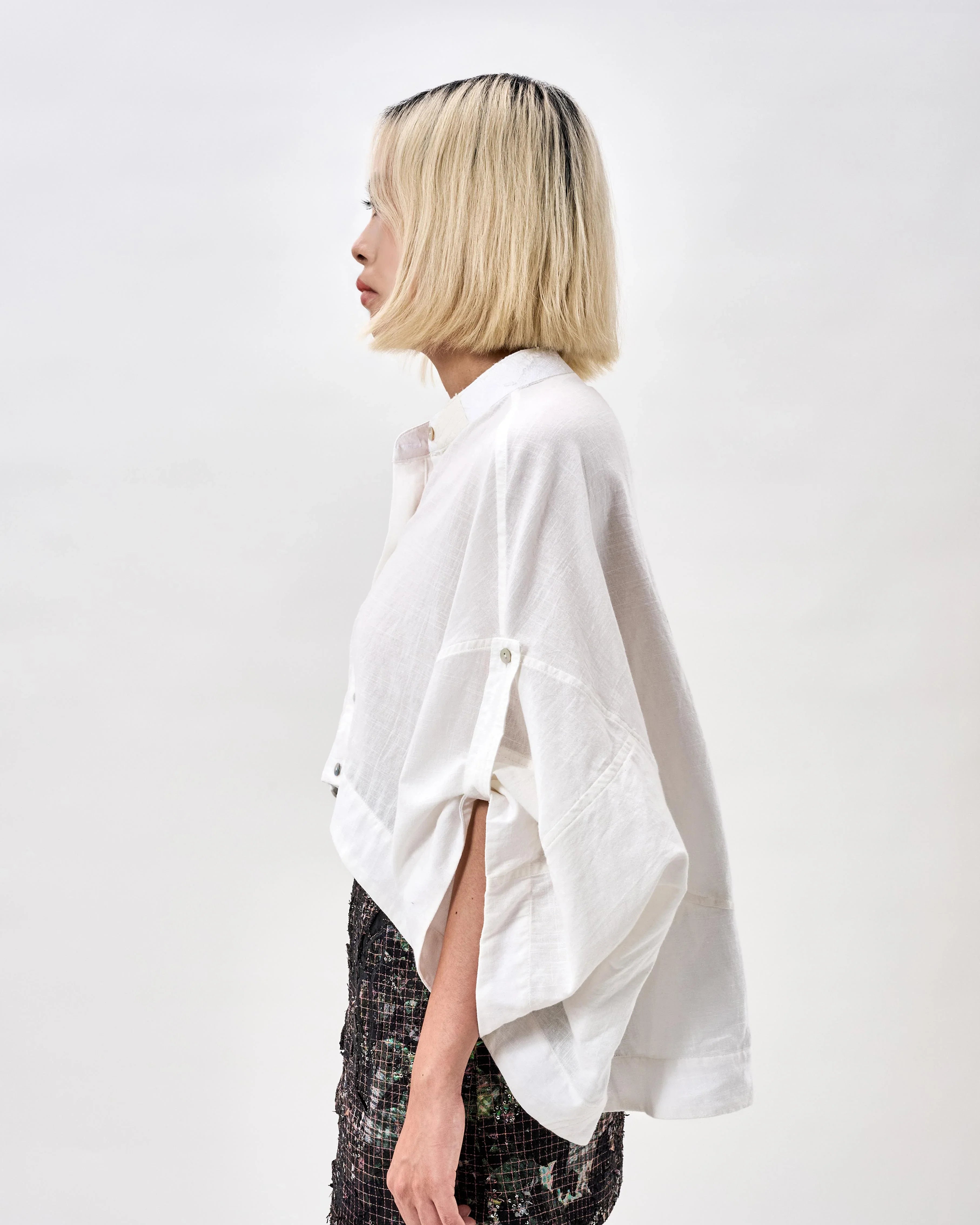 KHAAR | White Coral Crop Top