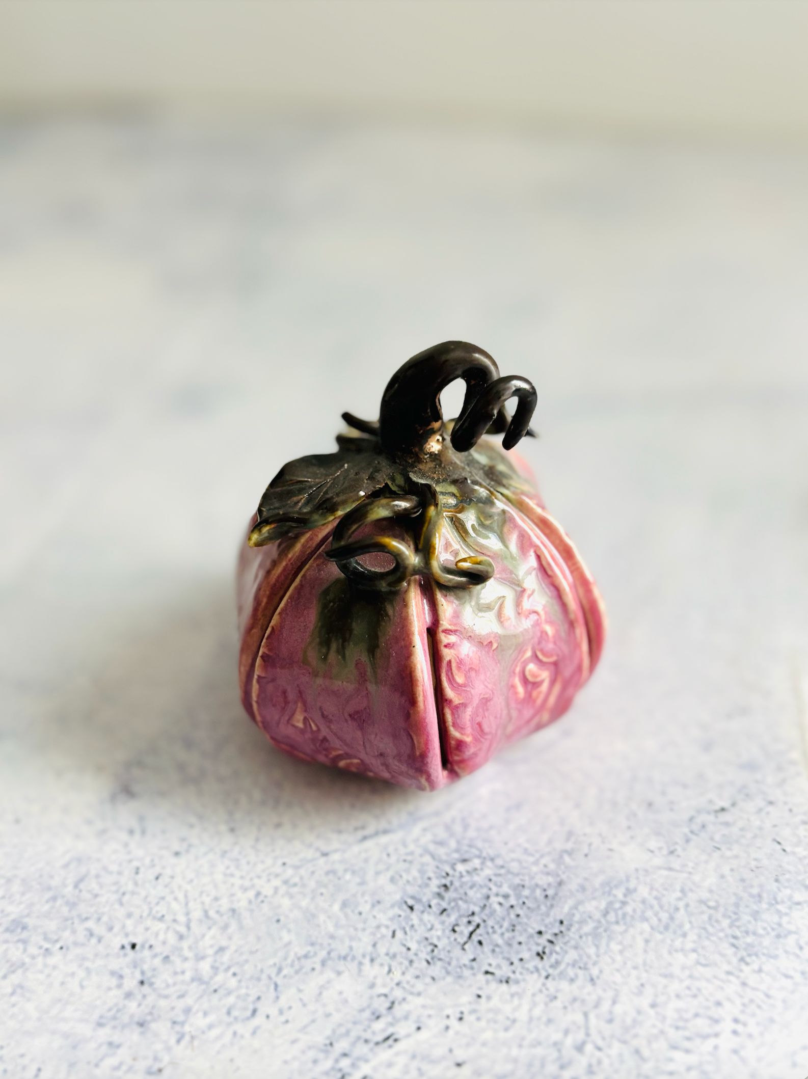 CERAMIC BY JAS | Handmade Ceramic Pumpkin Décor M