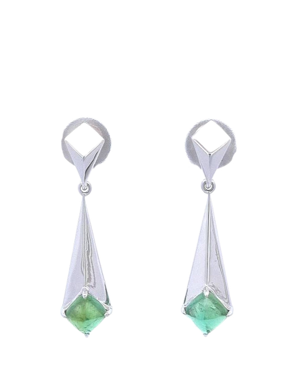 CREATIVE JEWELLERY STUDIO | Tourmaline Stalactite Silver Earrings by Glow byM