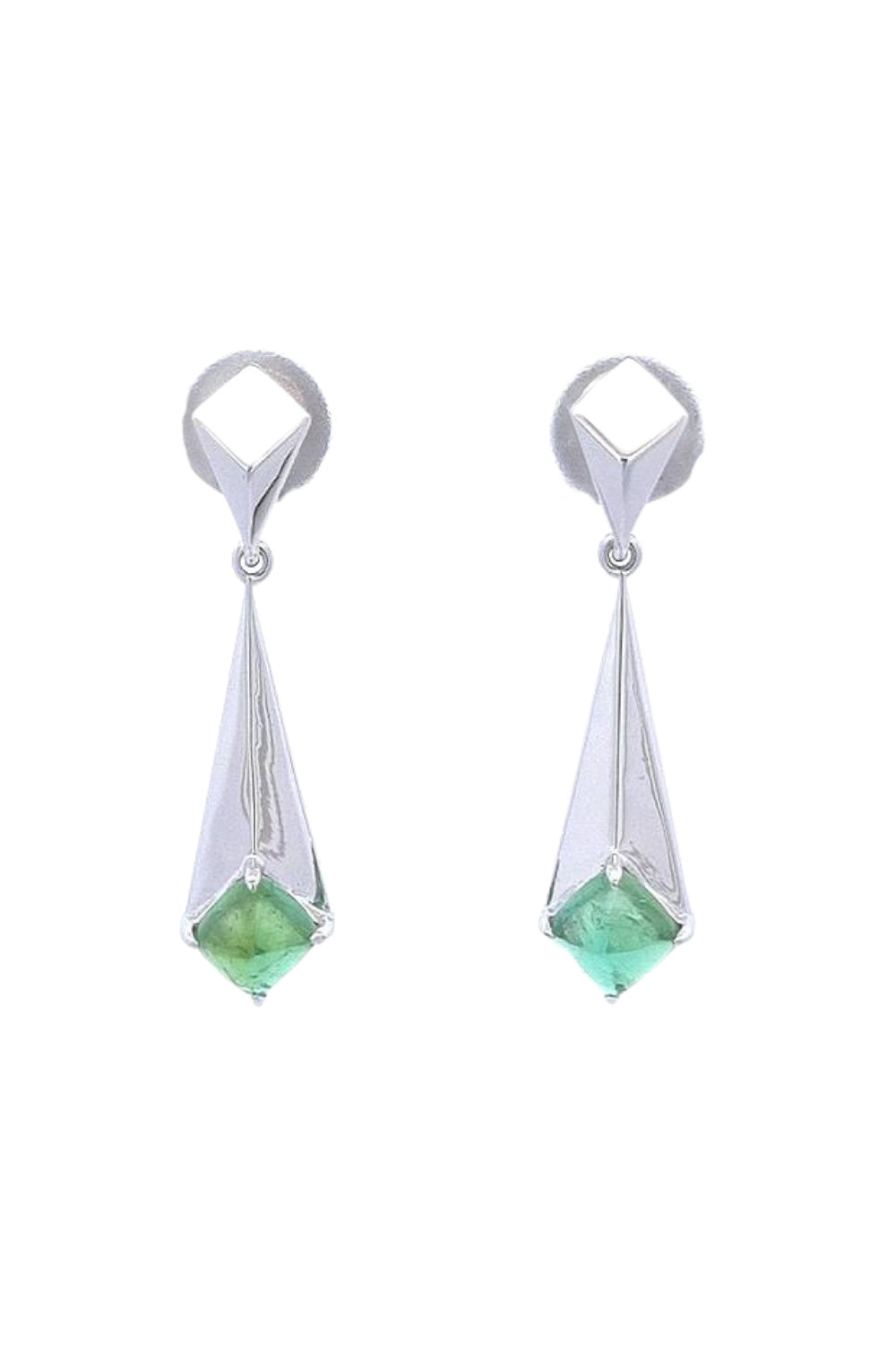 CREATIVE JEWELLERY STUDIO | Tourmaline Stalactite Silver Earrings by Glow byM