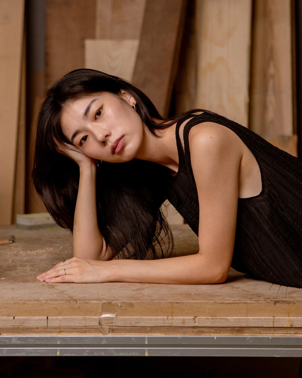 SAERO COLLECTIVE | Mok Textured Dress | Black
