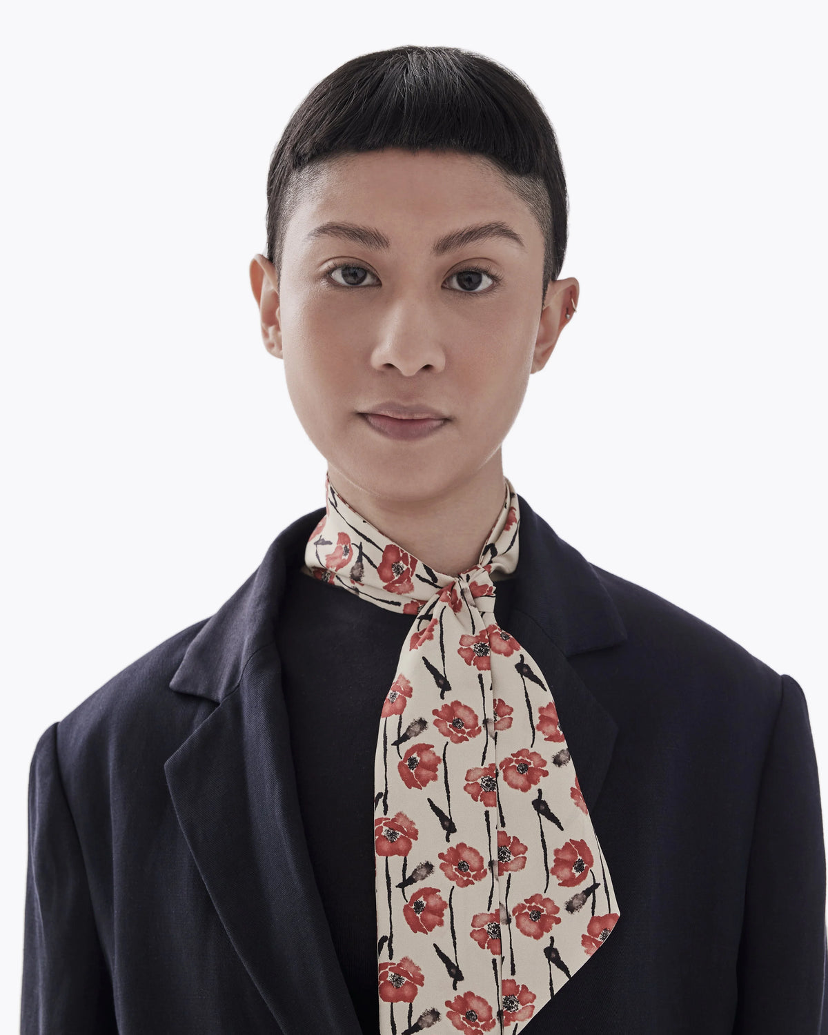 STUDIO QILING | Dancing Poppies Mod Silk Bandeau 100