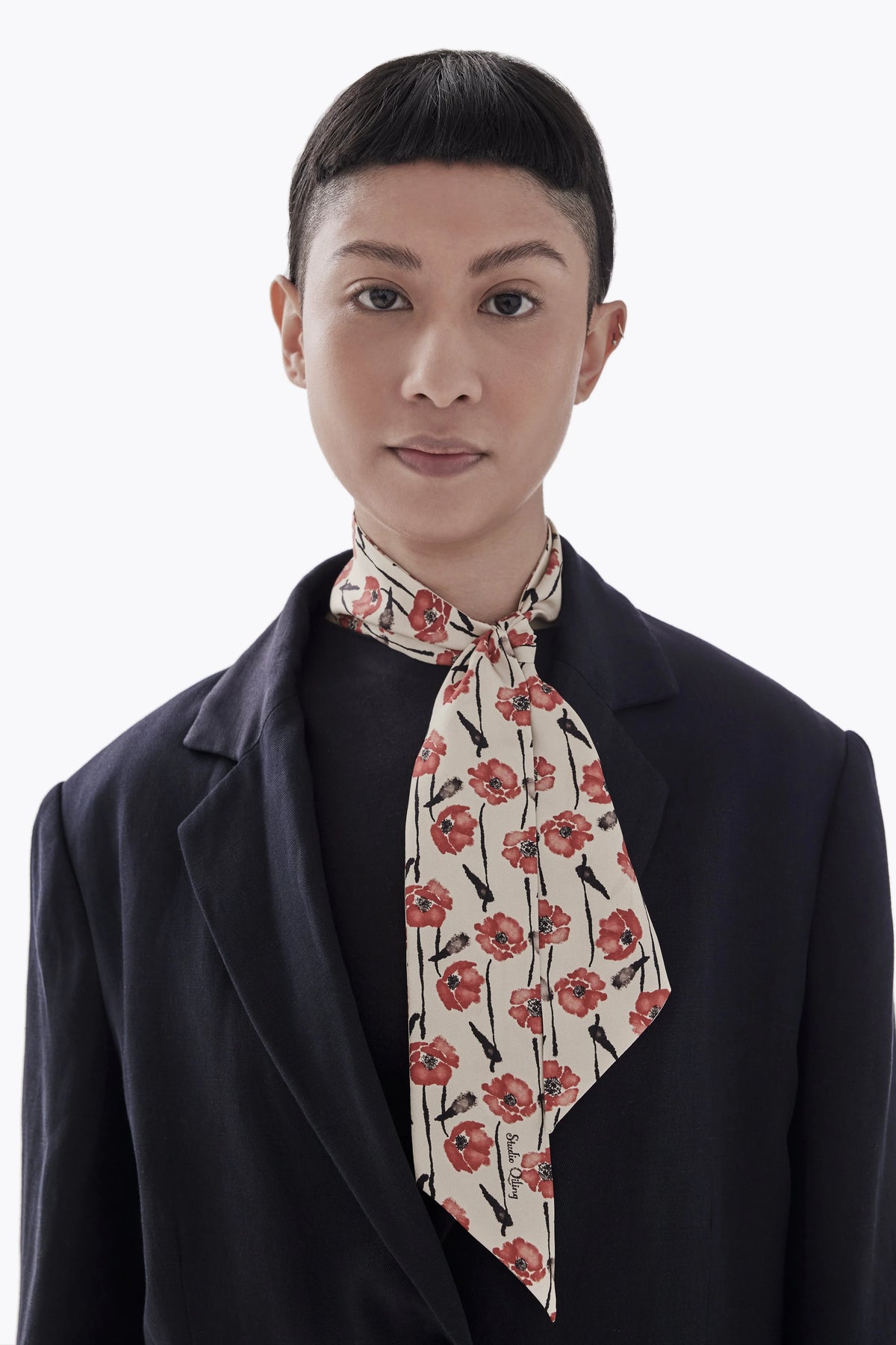 STUDIO QILING | Dancing Poppies Mod Silk Bandeau 100