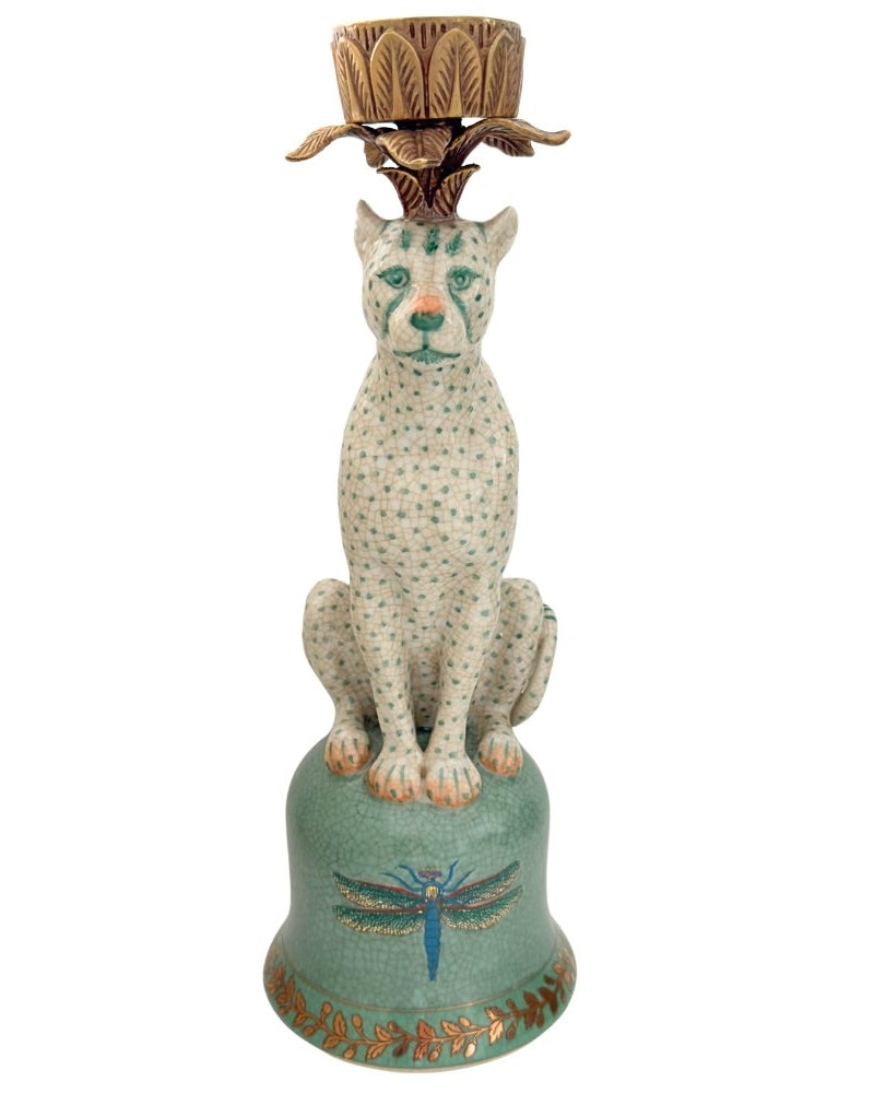CAM | Jungla Candle Holder - Snow Leopardo