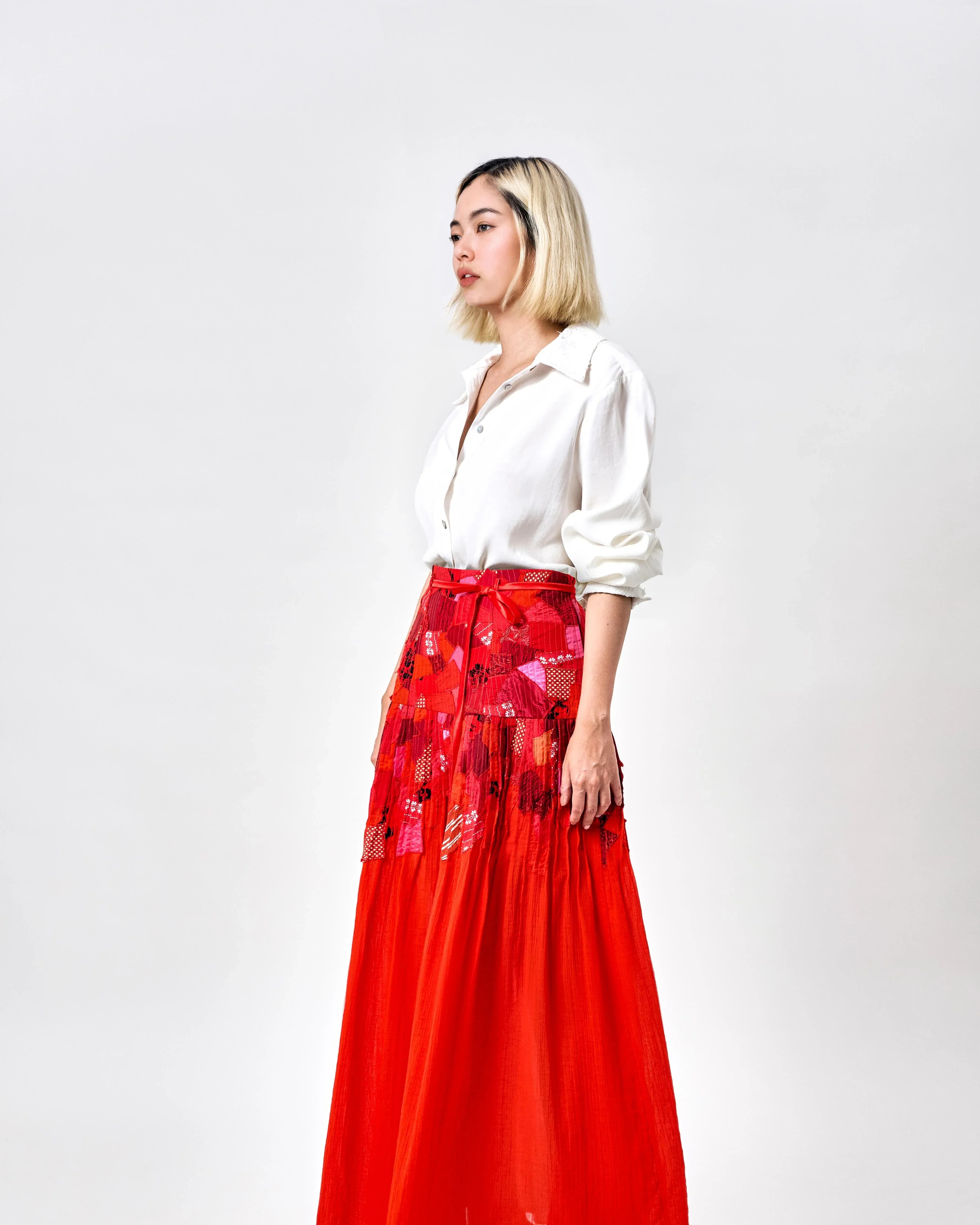 KHAAR | Scrap Midi Skirt