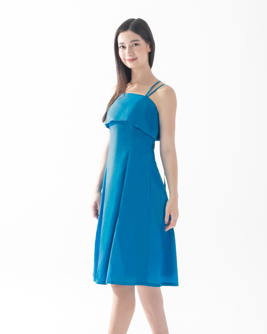 CAELI ECO LUXE | Multistrap Dress Steel Blue