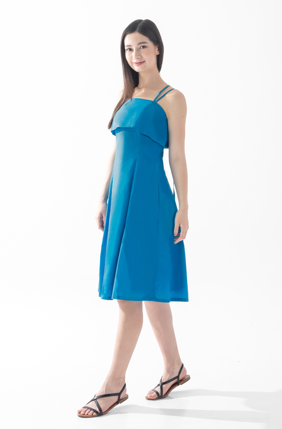CAELI ECO LUXE | Multistrap Dress Steel Blue