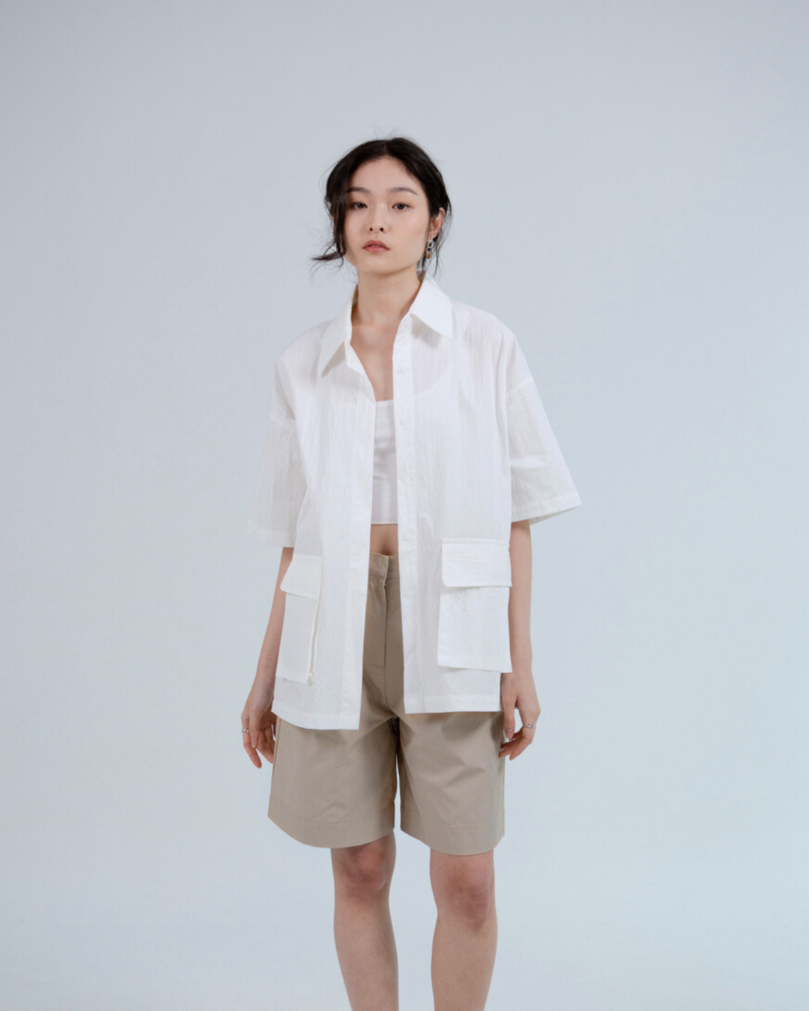 SAERO COLLECTIVE | Boho Overfit Shirt | White