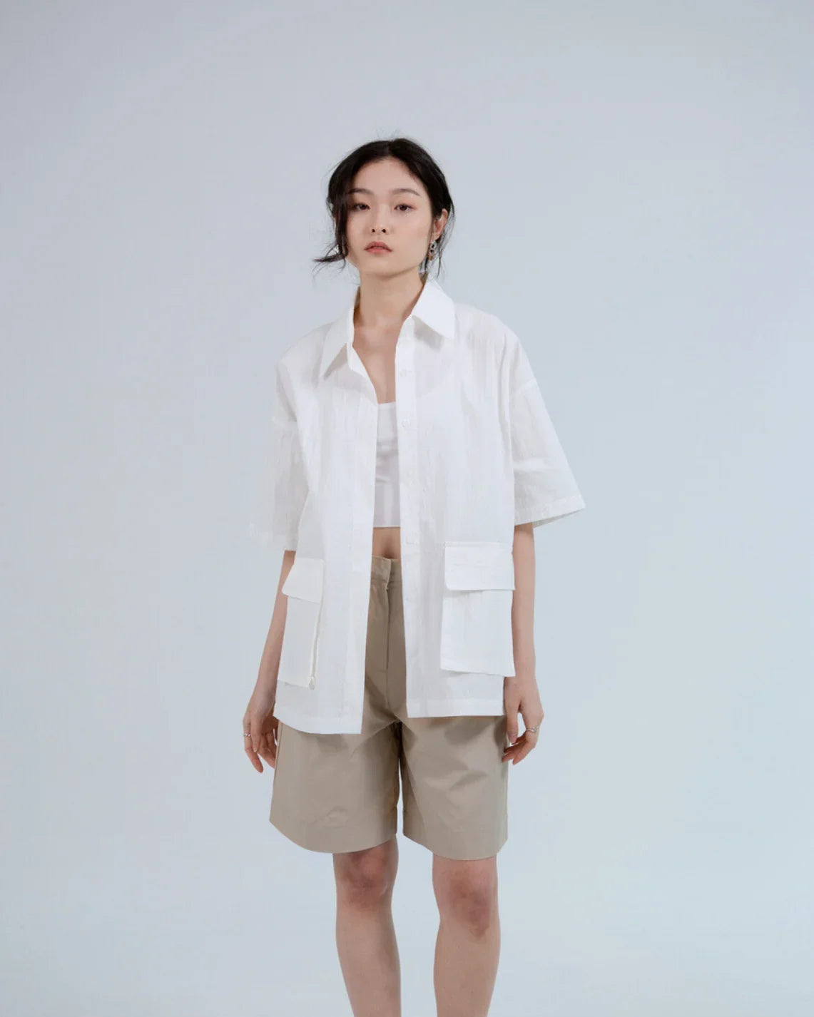 SAERO COLLECTIVE | Boho Overfit Shirt | White