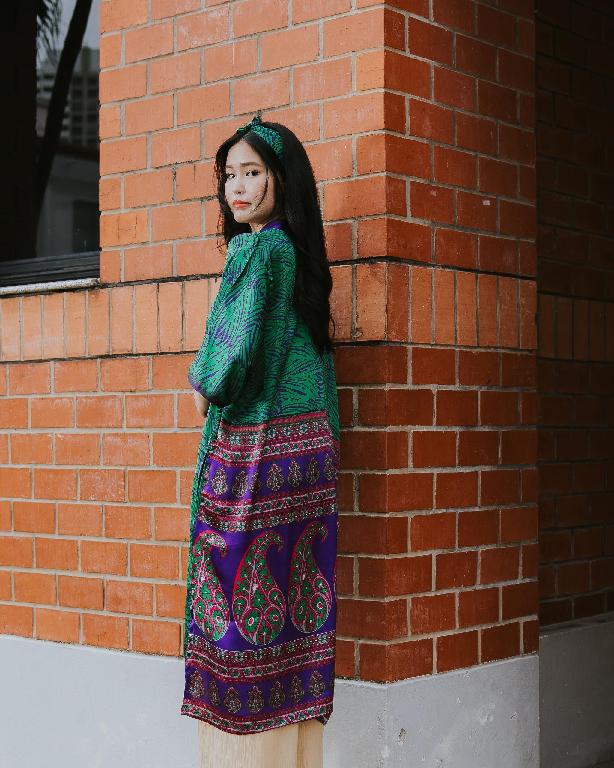 RAJA RANI | Modal Silk Long Kimono