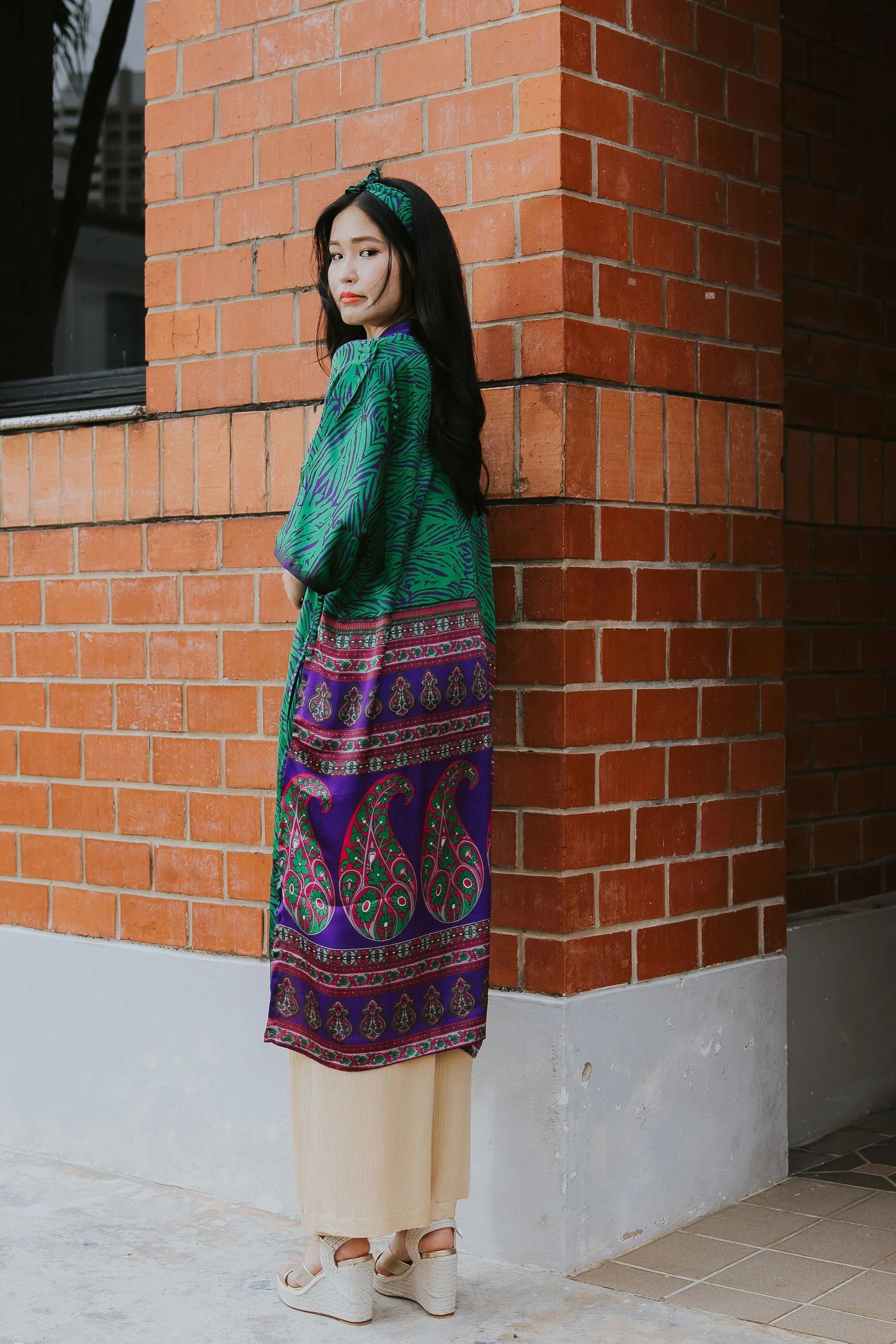 RAJA RANI | Modal Silk Long Kimono