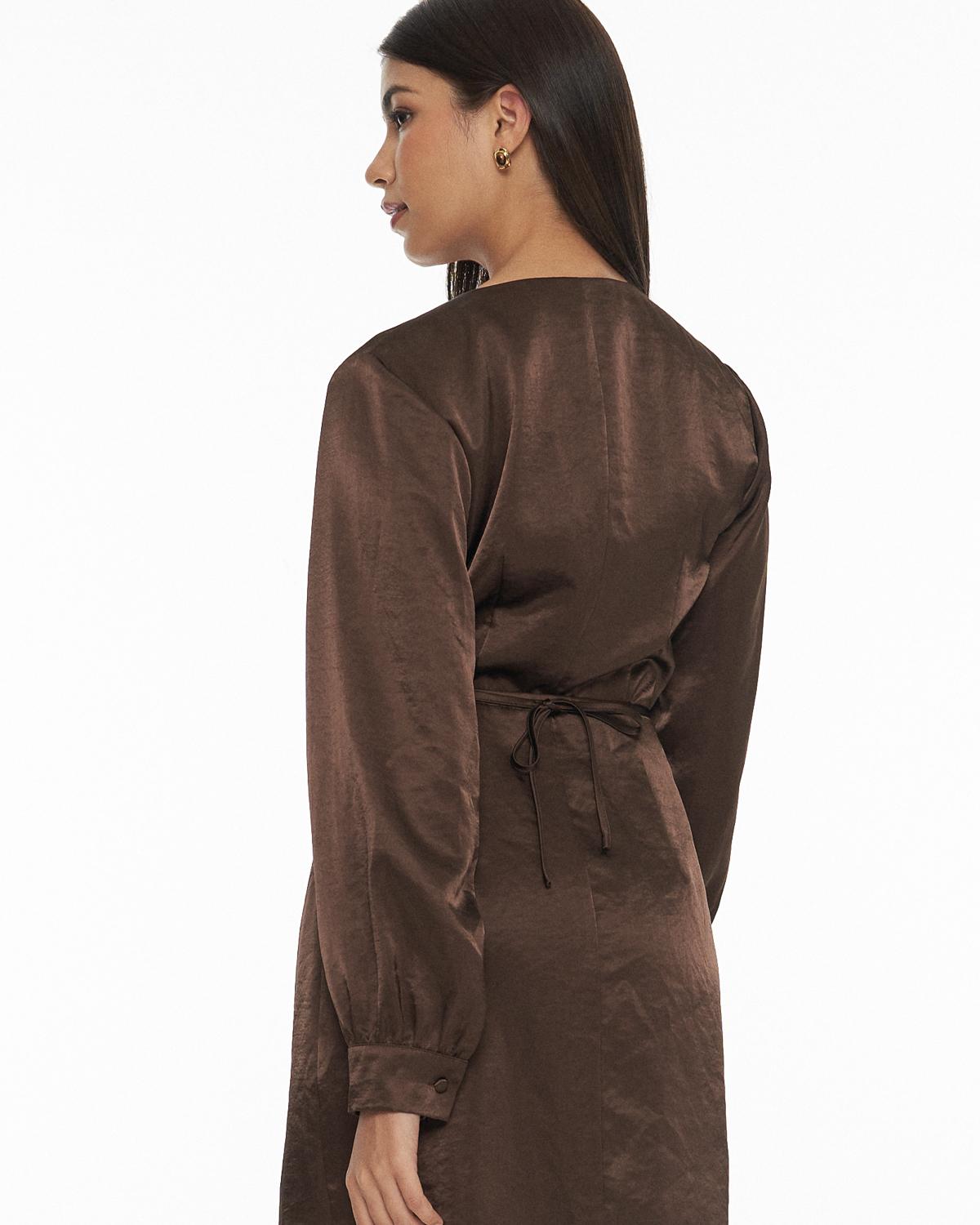 DRESSINGPAULA | Satin Wrap Dress