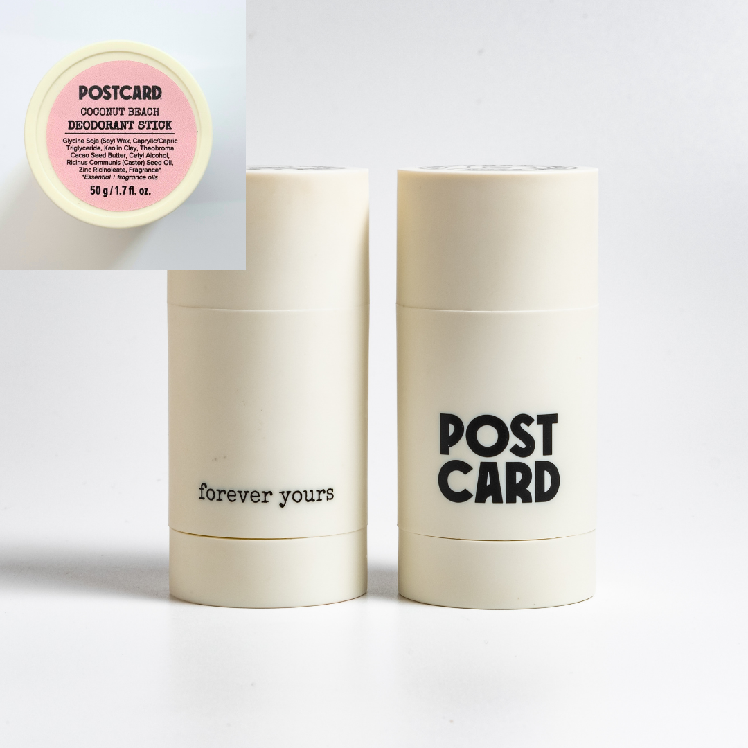 POSTCARD | Coconut Beach Deodorant 50g Stick And Case
