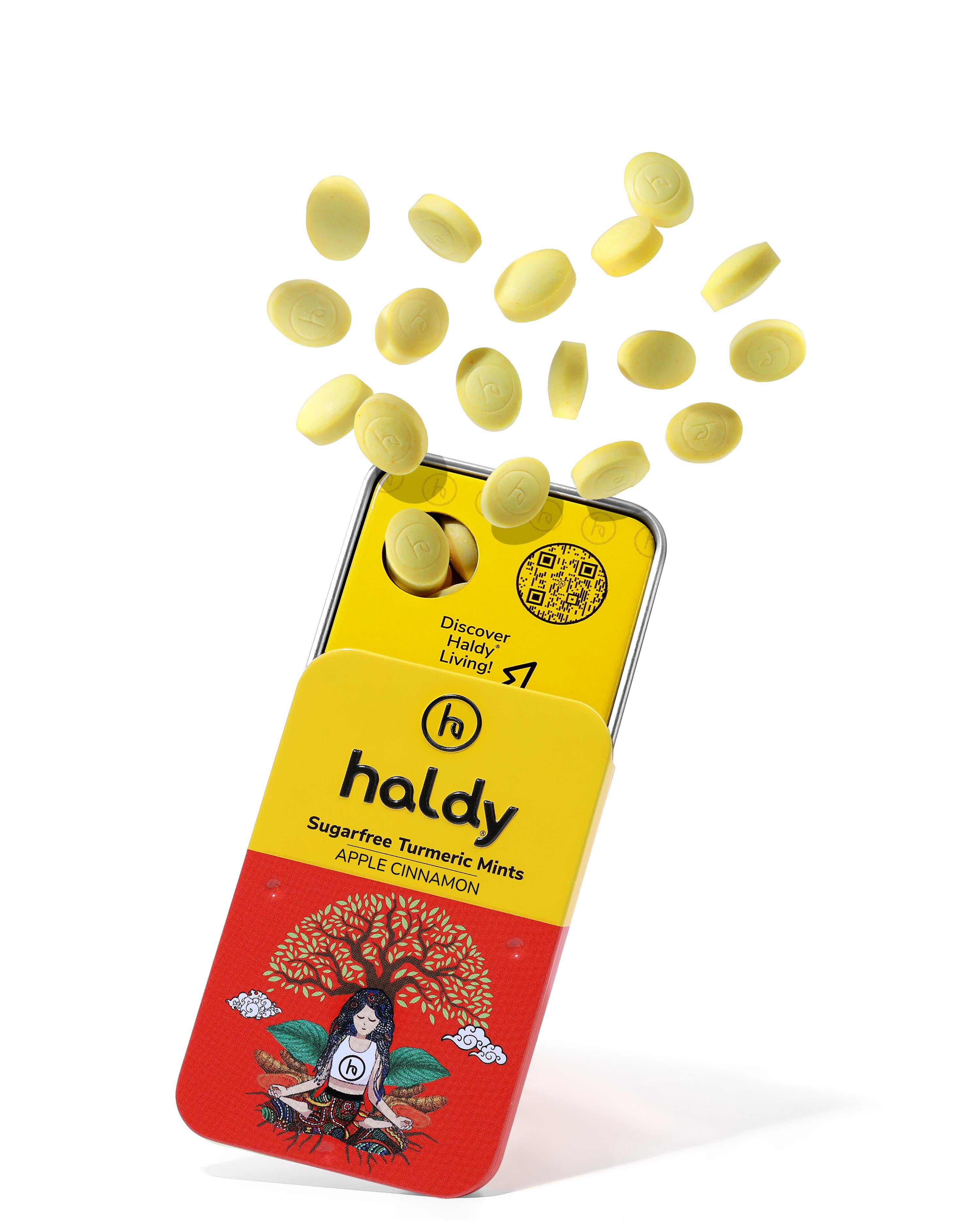 HALDY | Sugarfree Turmeric Mints - Apple Cinnamon (Single Pack)