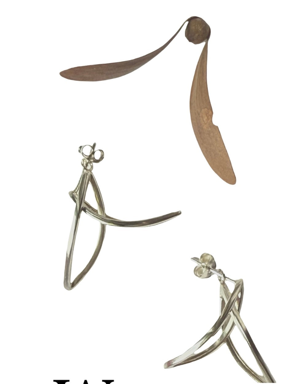 CREATIVE JEWELLERY STUDIO | Silver Wings Earstuds by WA by Sylvia