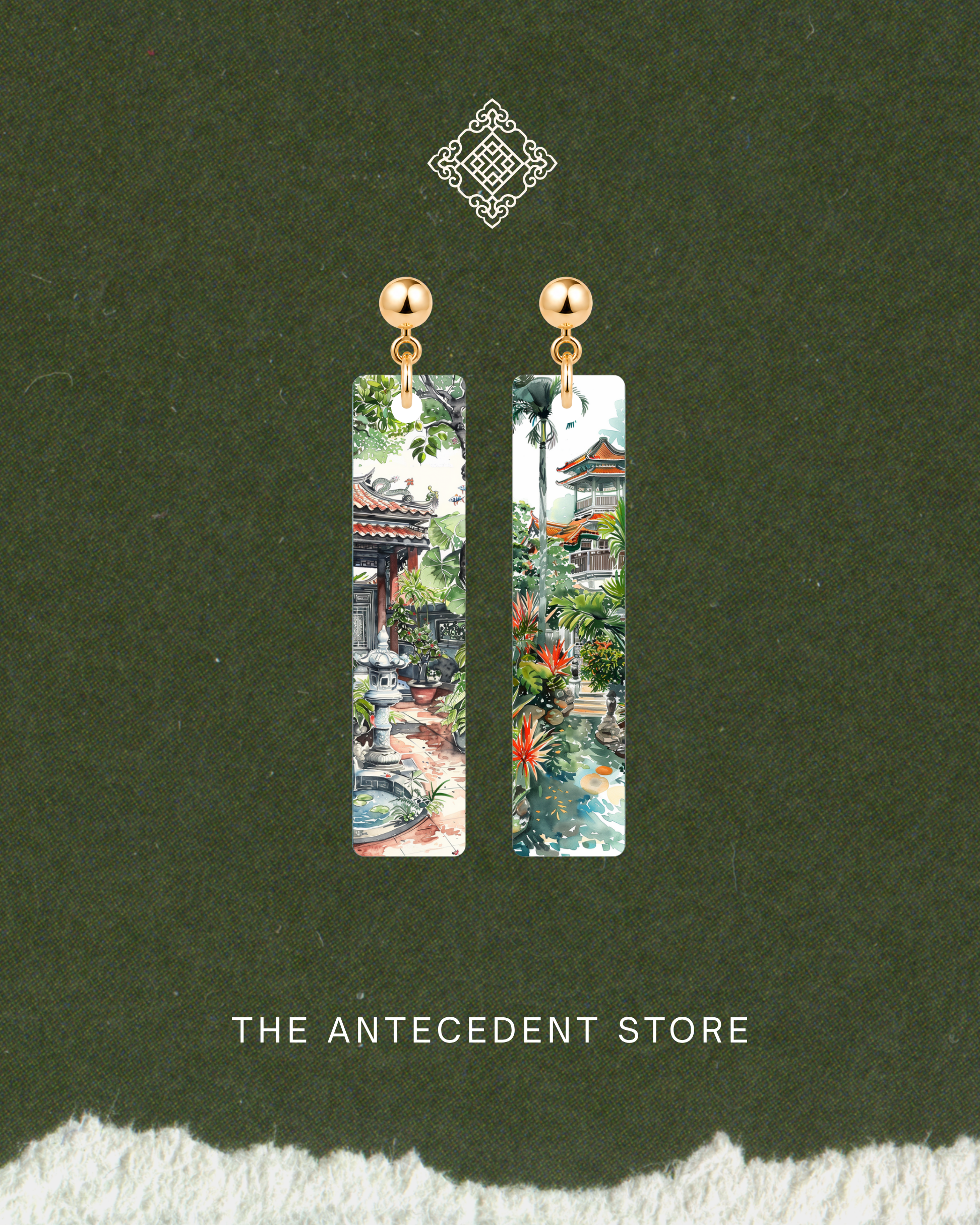 THE ANTECEDENT STORE | Singapore Garden Earrings