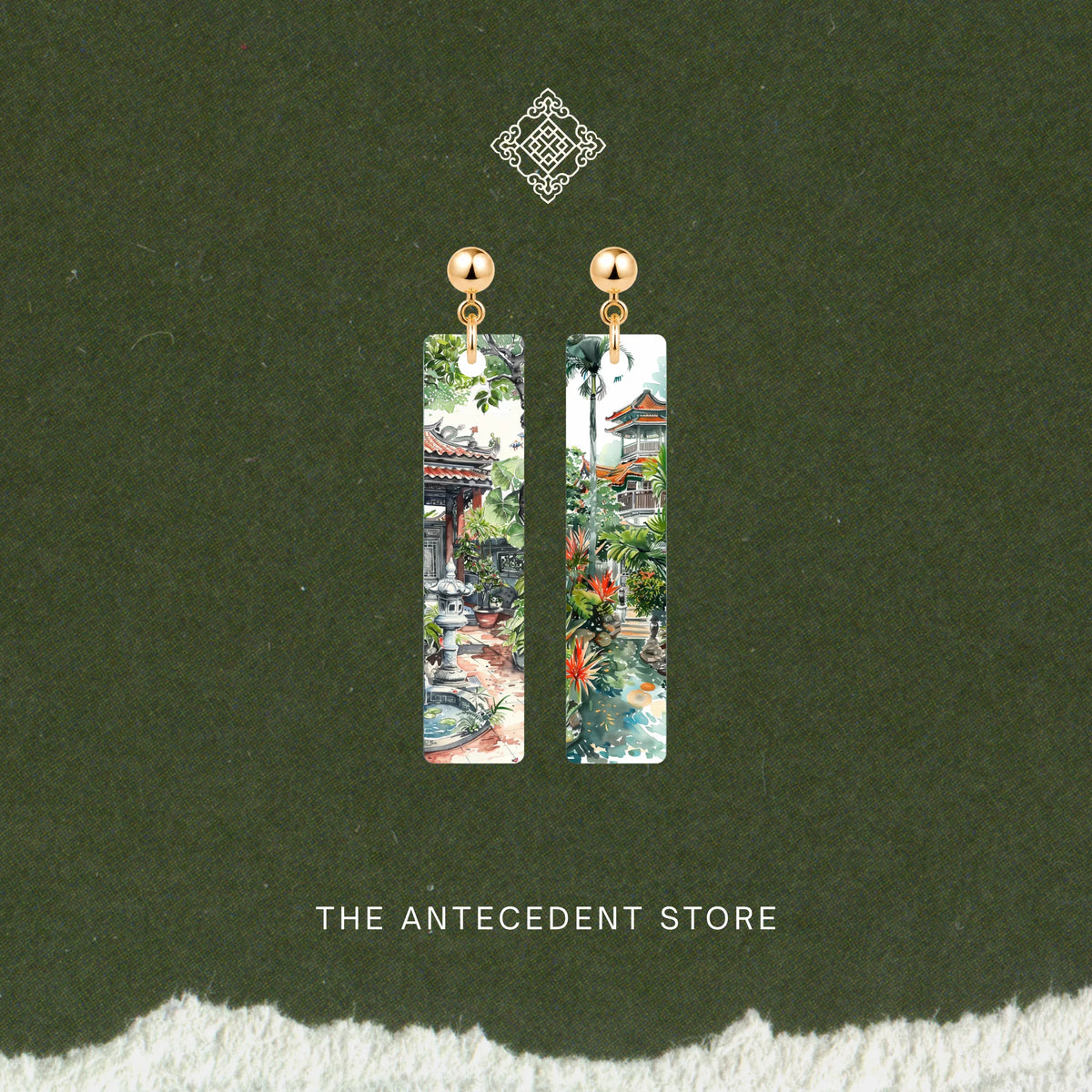 THE ANTECEDENT STORE | Singapore Garden Earrings