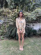 DIVAS CLOSET | Evil Eye Shirt Beige