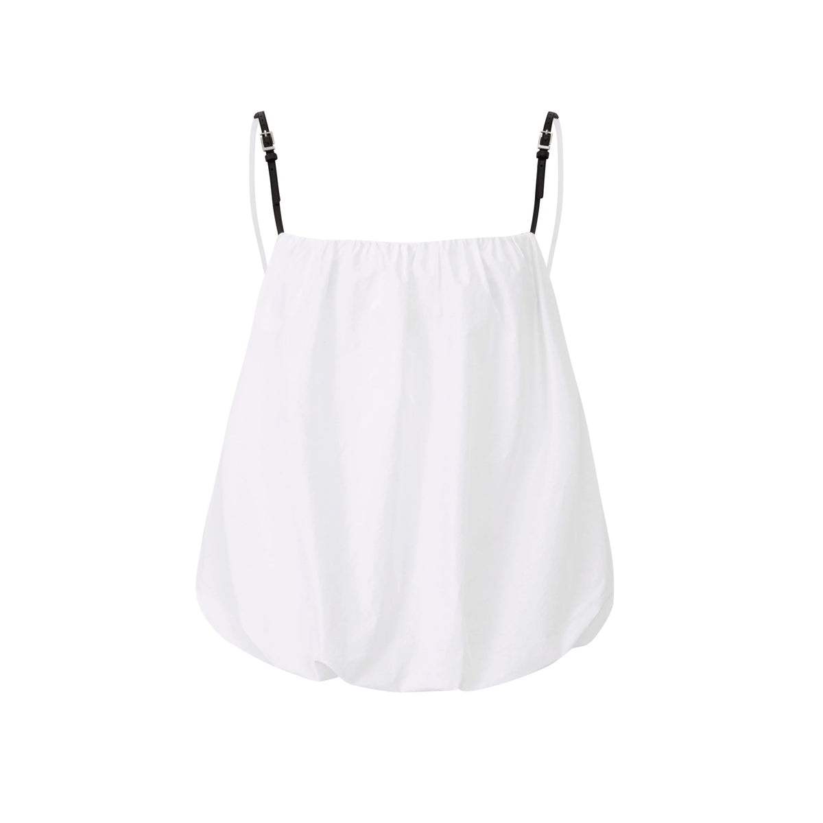 LAYERPLAN | Veya Bubble Hem Open-Back Top