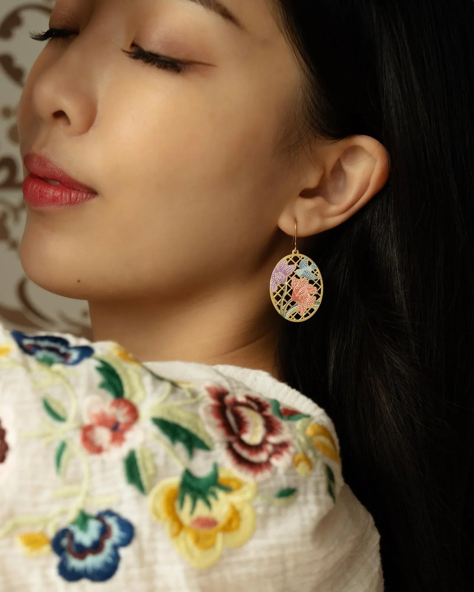 EMBRACE JEWELLERY | Peranakan Hook Earrings