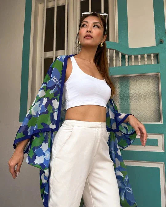 BINARY STYLE | Blue Orchid Party Scardigan