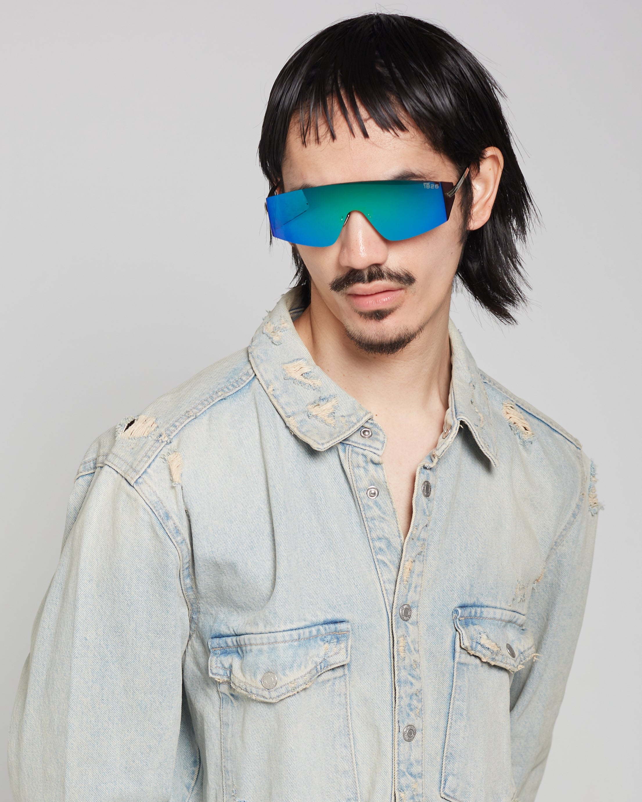 PROJECTWEAR | Eagan Sunglasses Silver/Green