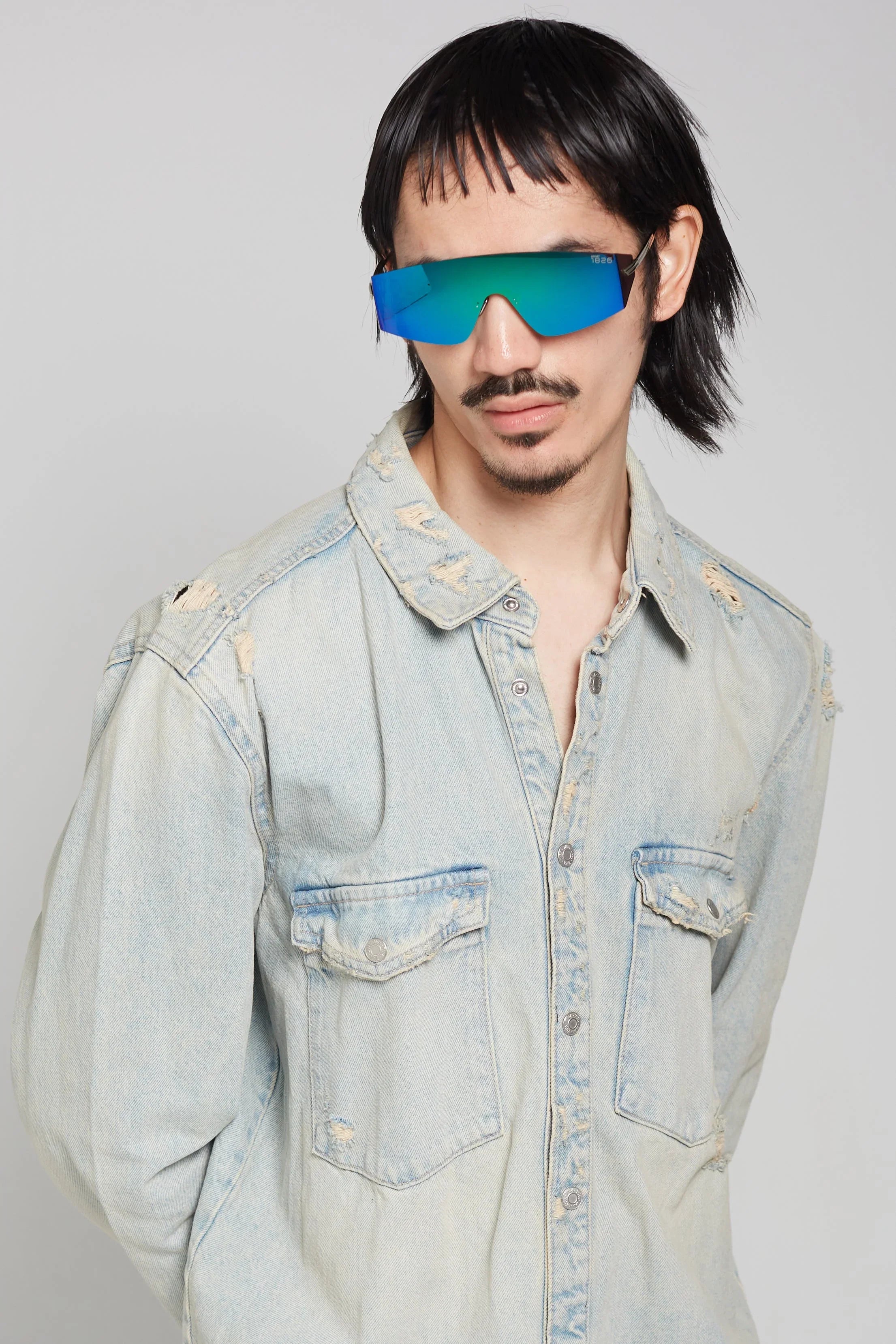 PROJECTWEAR | Eagan Sunglasses Silver/Green