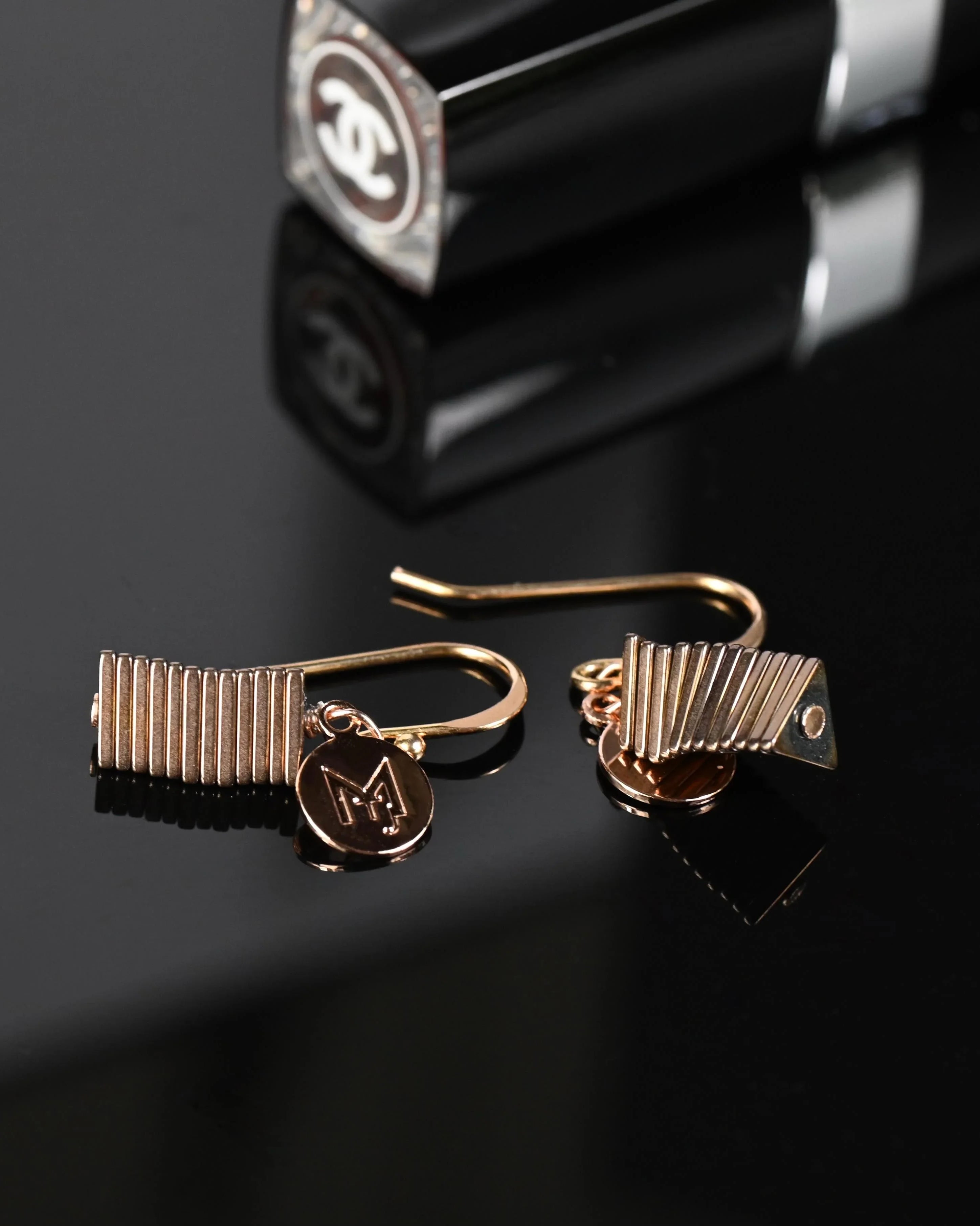 MARILYN TAN JEWELLERY | Electric Kinetic Hematite Hook Earrings