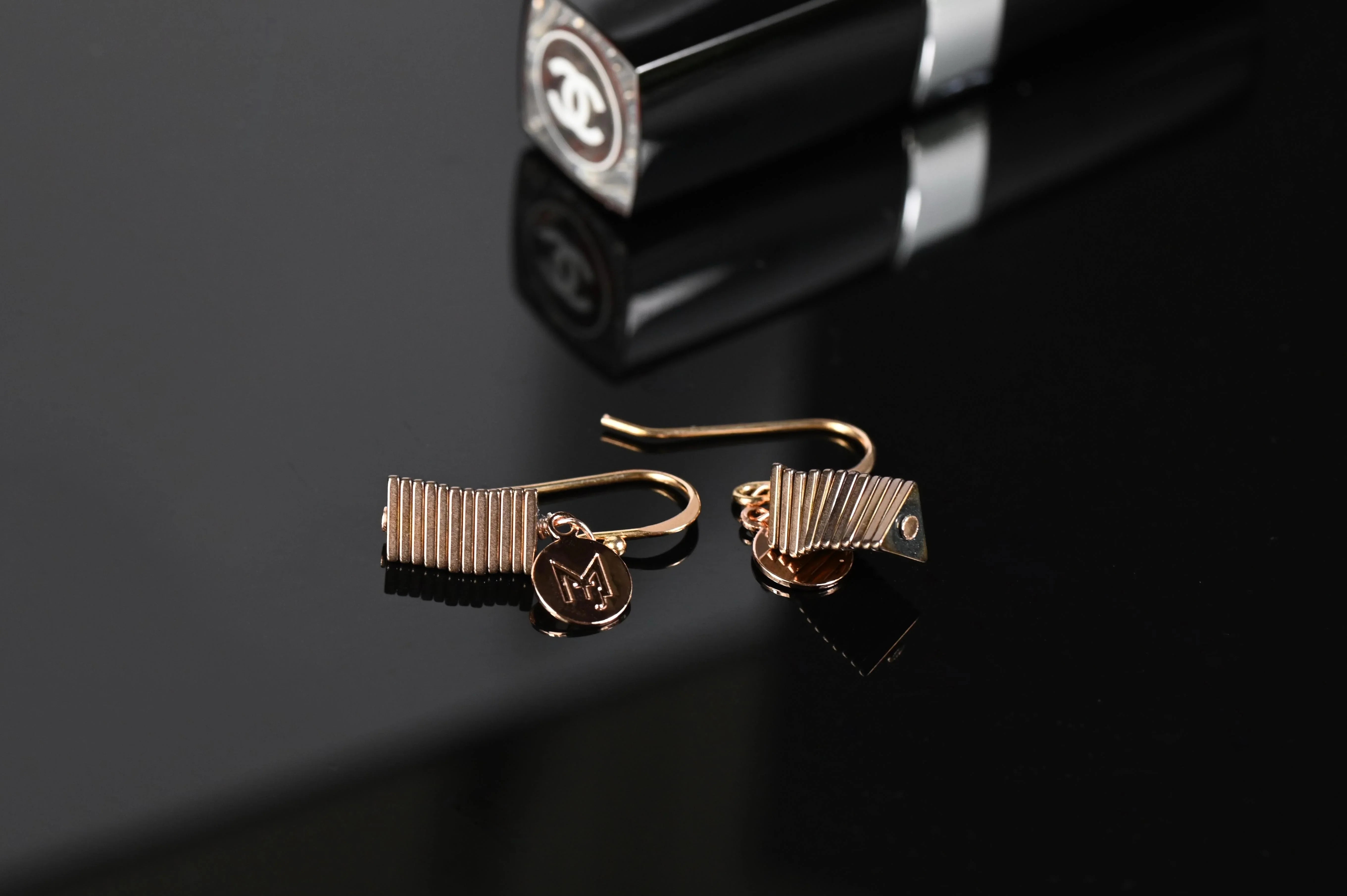 MARILYN TAN JEWELLERY | Electric Kinetic Hematite Hook Earrings