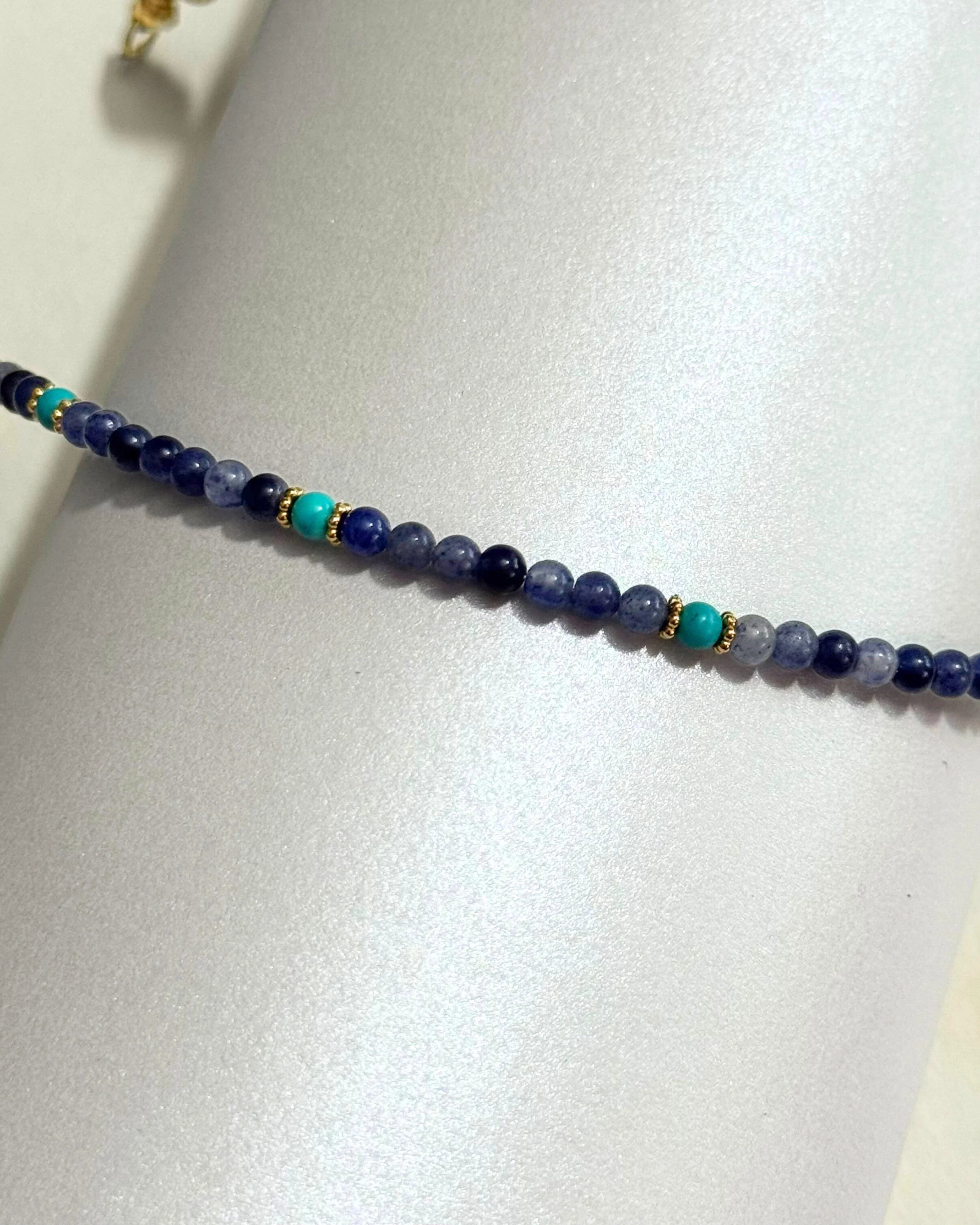 THE ANTECEDENT STORE | B - Tranquil Strength Blue Aventurine With Turquoise Bracelet