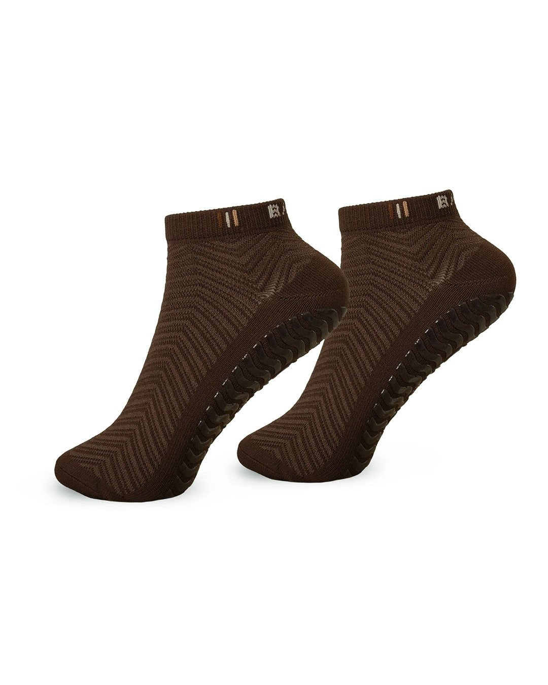 BAHE | Studio Grippy Ankle Socks - Coconut/Cinnamon