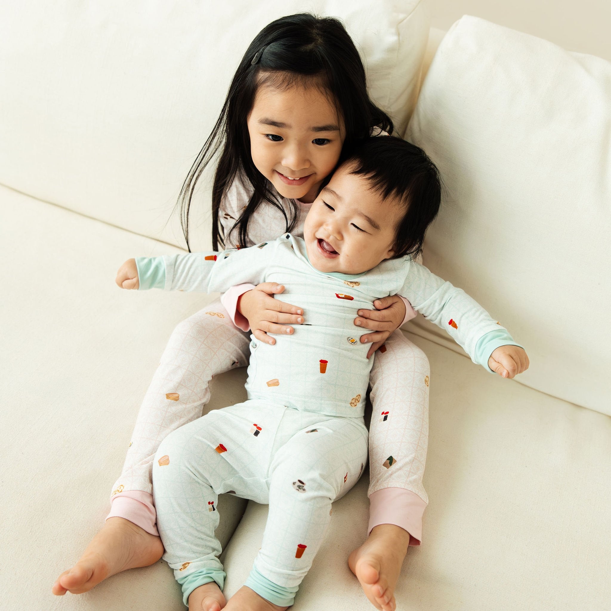SELENIGHTCO | Kids Long Pyjamas Set | Kopitiam Jade