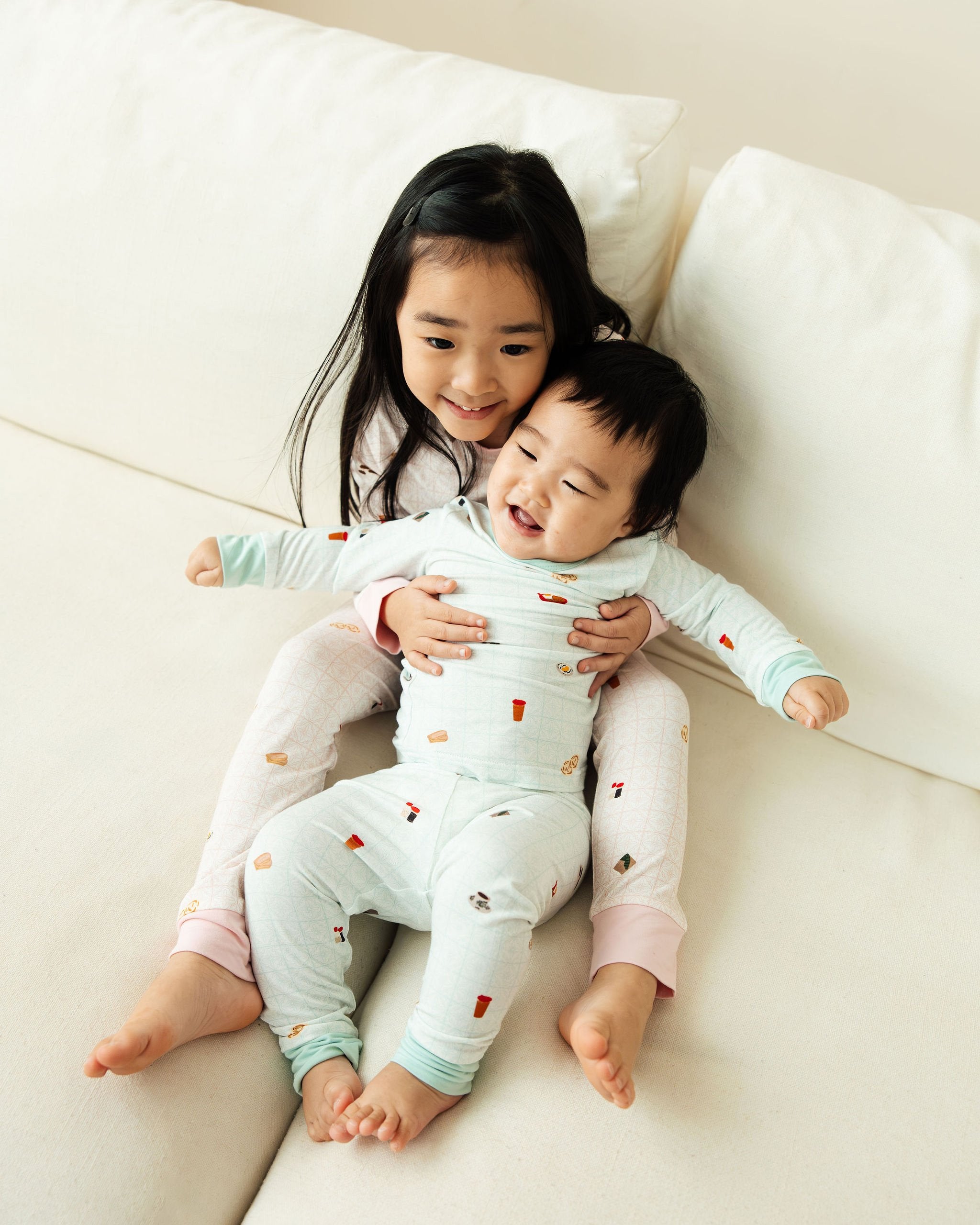 SELENIGHTCO | Kids Long Pyjamas Set | Kopitiam Jade