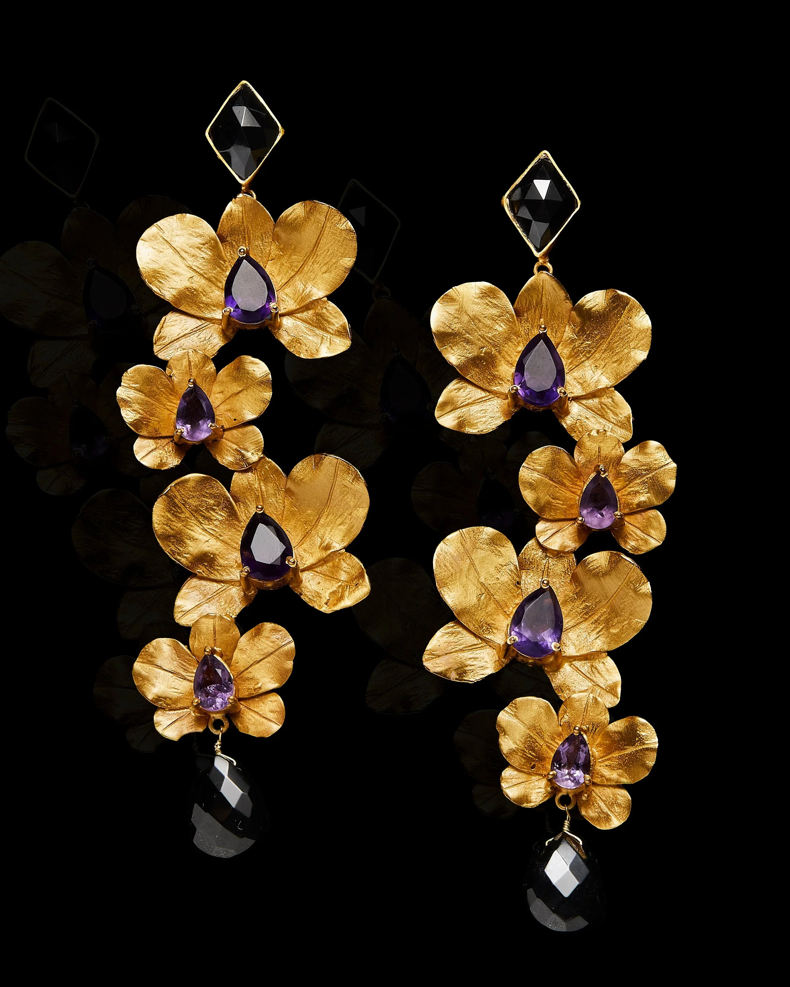 BOHEME BY VERO | Orchidea Double Earrings