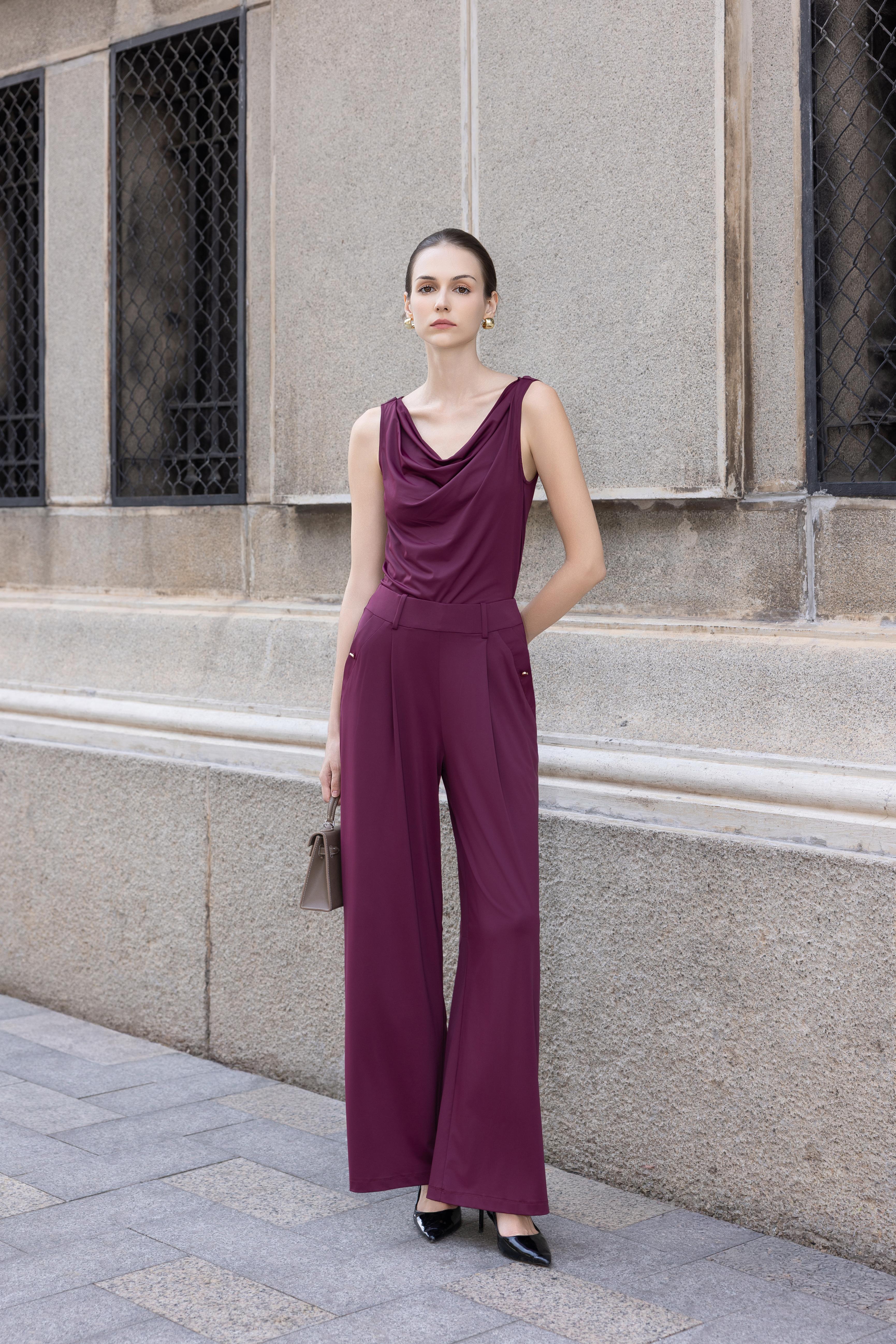 AS INTENDED | Toni Pants In Oxblood
