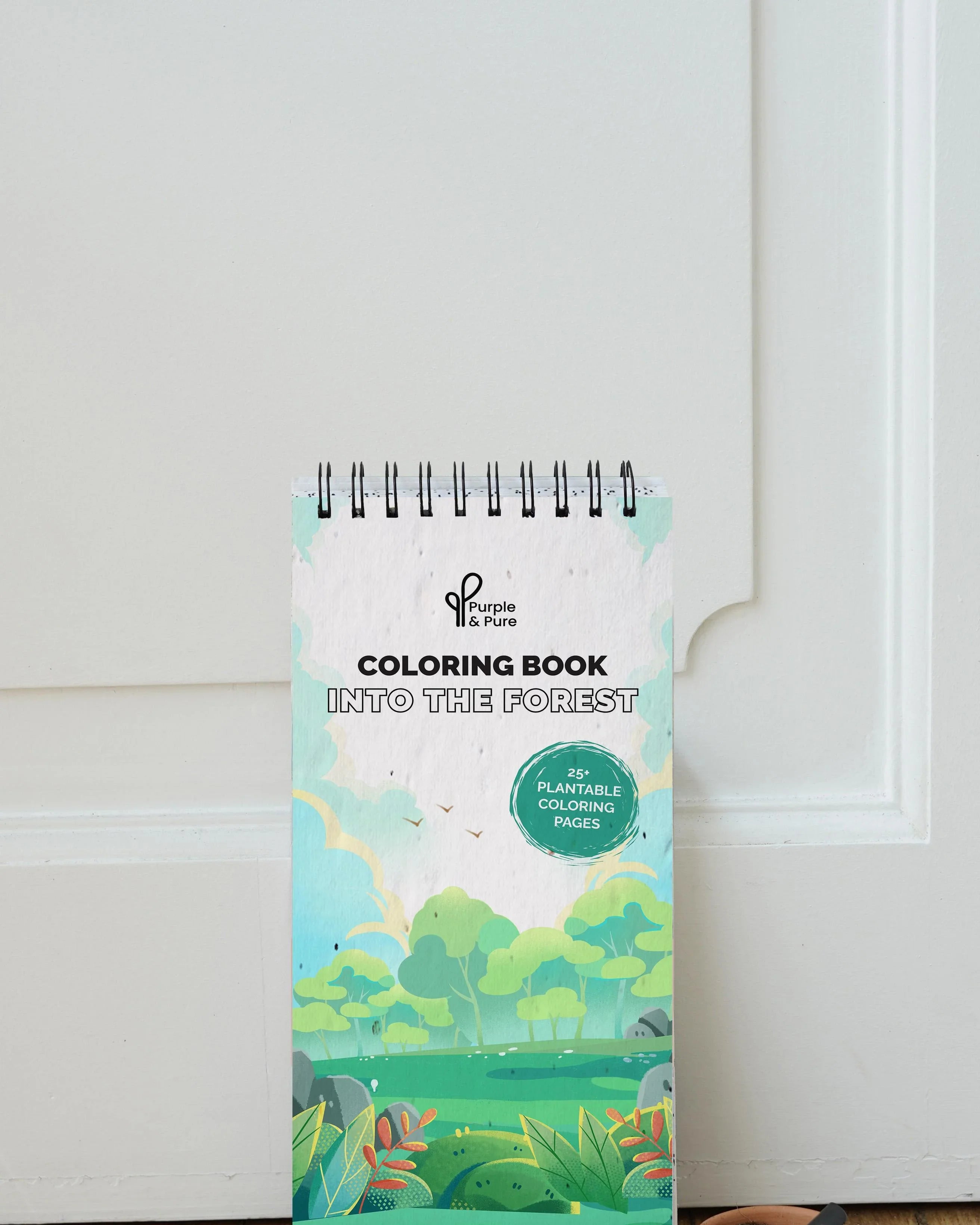 PURPLE & PURE | Into The Forest Plantable Colouring Book