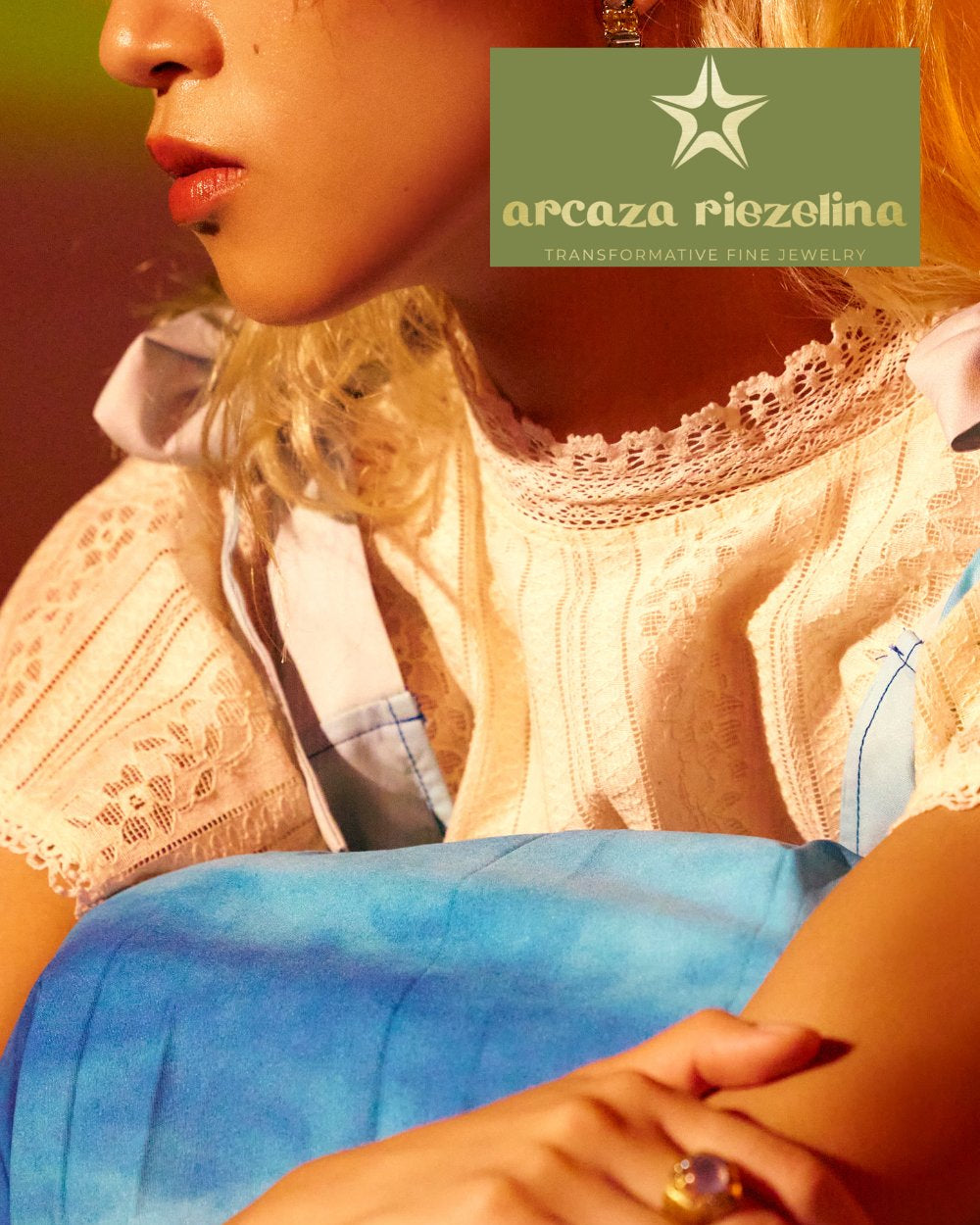 CREATIVE JEWELLERY STUDIO | 18k Gold Chacedony & Diamond "Beckoning Joy" Ring by Arcaza Riezelina