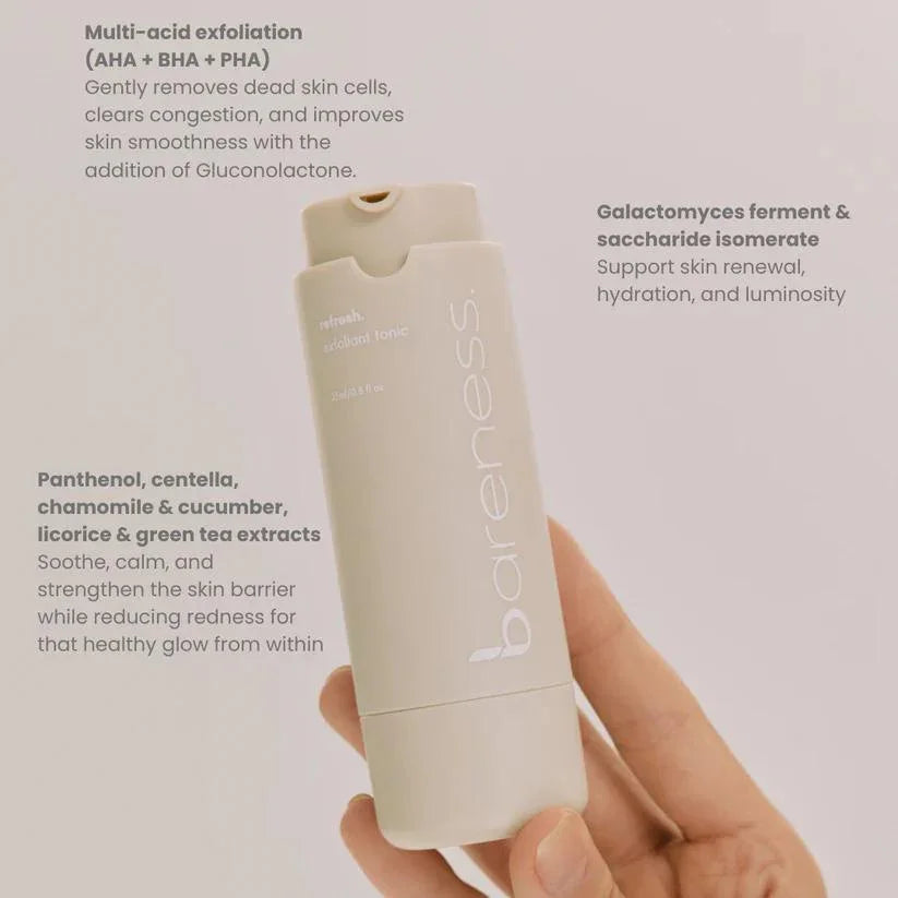 BARENESS SKIN | Refresh Exfoliant Tonic