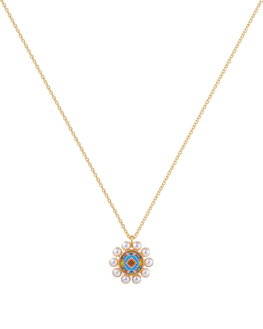 RARE BIRD COLLECTION | Elysian Pearl Pendant Necklace | Korean Dancheong
