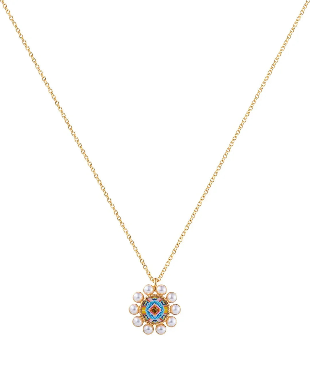 RARE BIRD COLLECTION | Elysian Pearl Pendant Necklace | Korean Dancheong