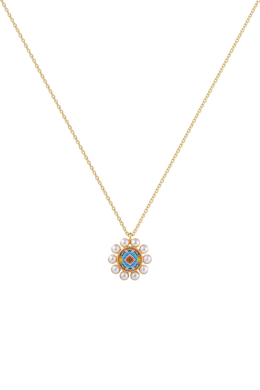 RARE BIRD COLLECTION | Elysian Pearl Pendant Necklace | Korean Dancheong