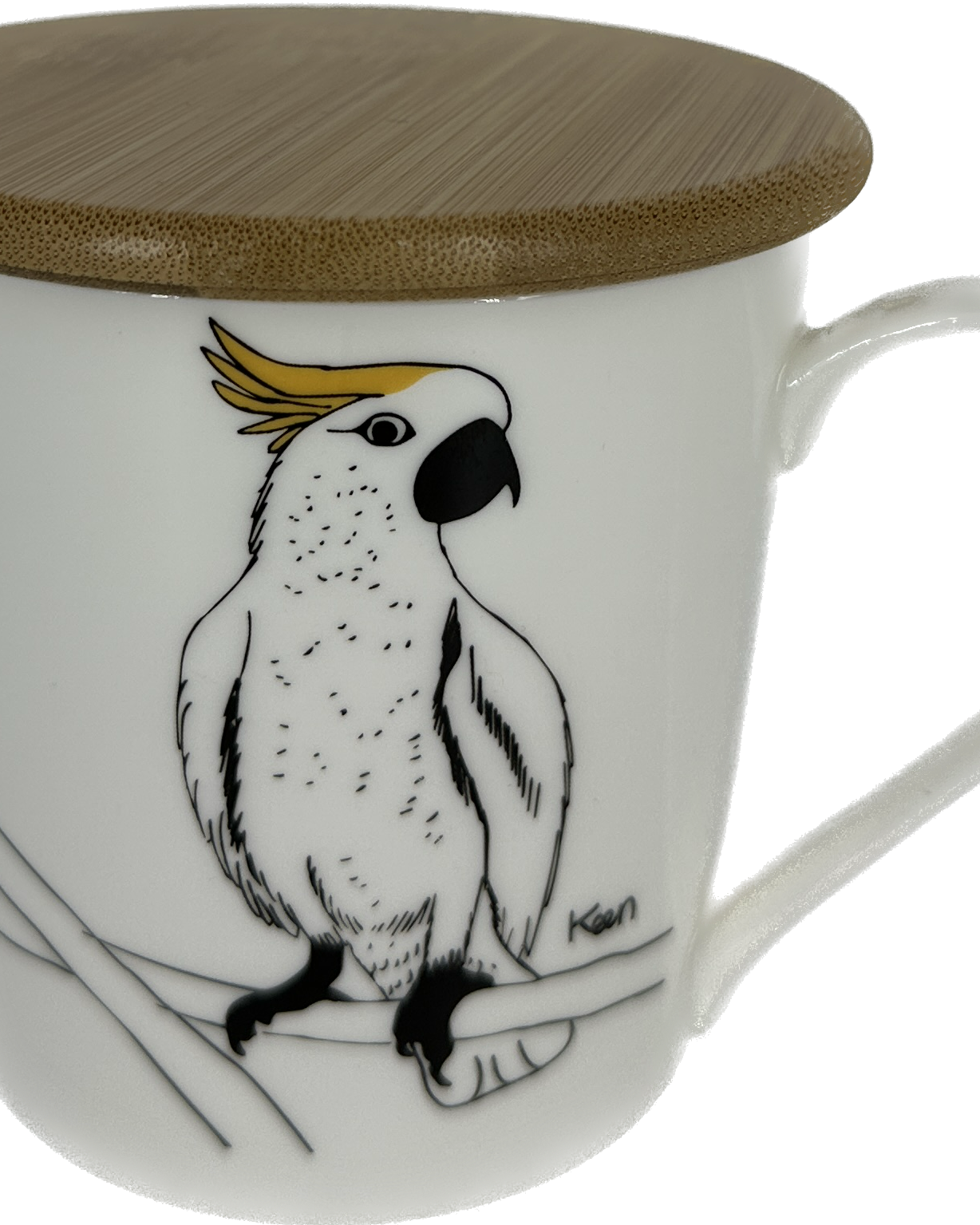 THE ANIMAL PROJECT | Wide Tapered Mug With Bamboo Lid