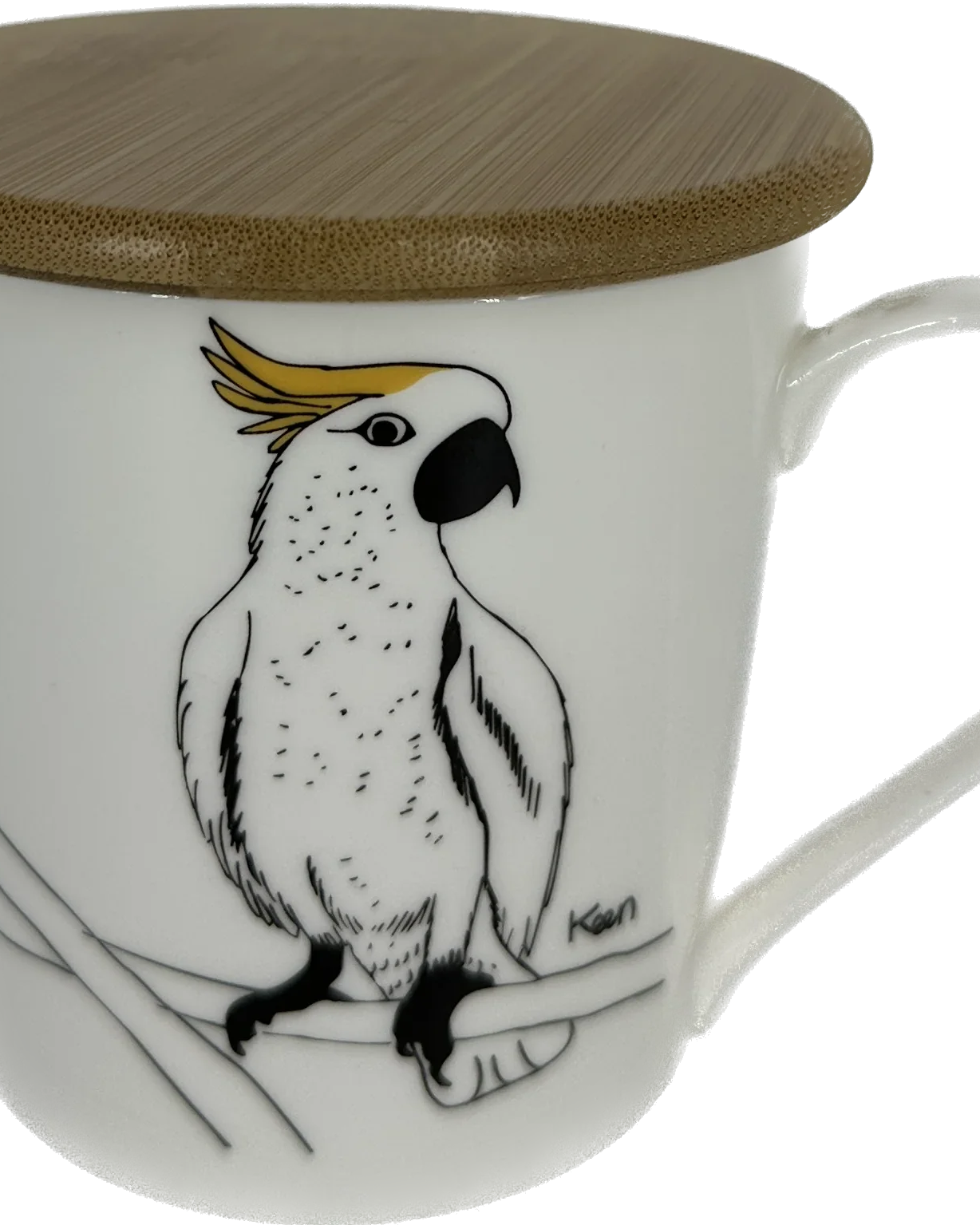 THE ANIMAL PROJECT | Wide Tapered Mug With Bamboo Lid
