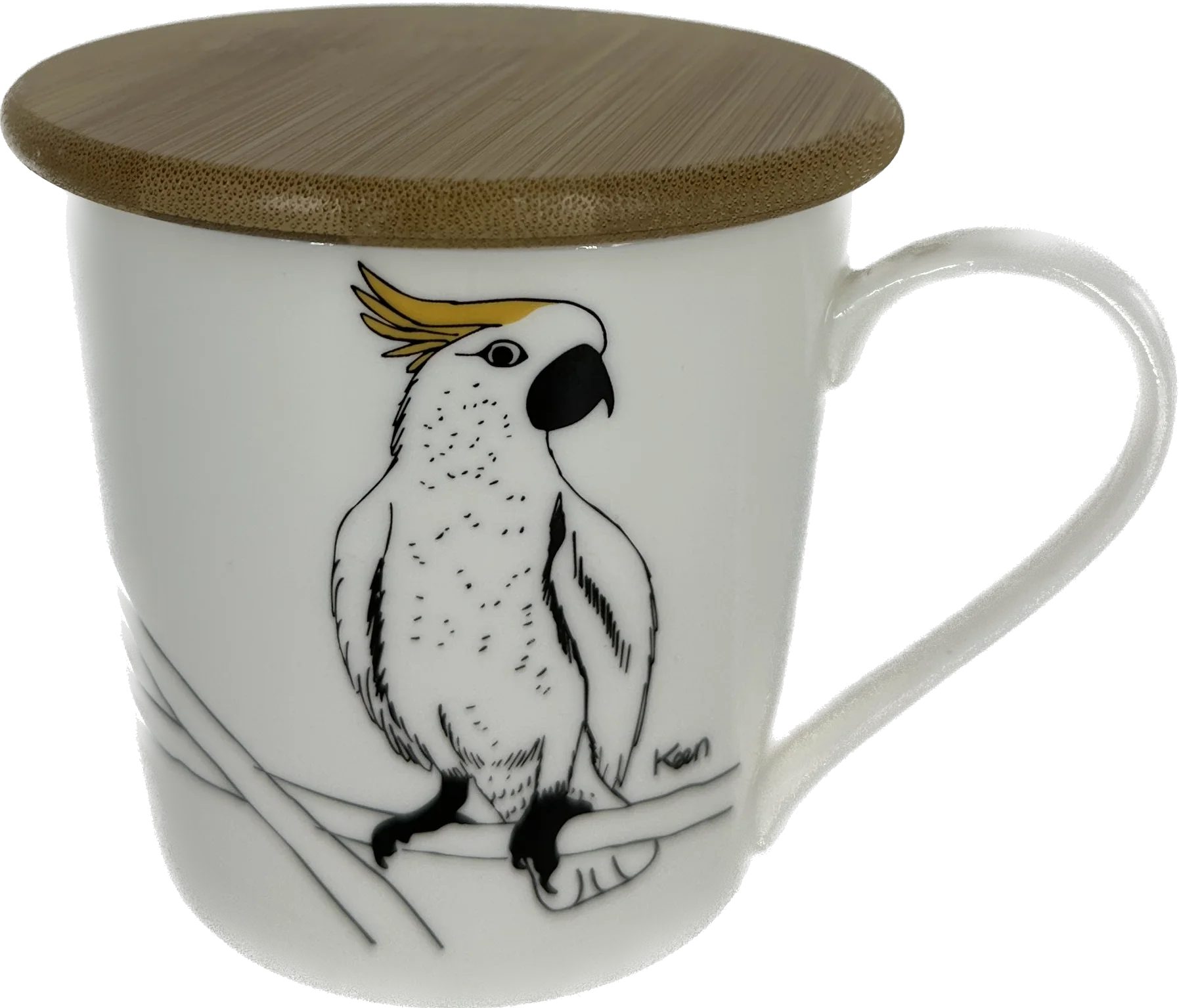 THE ANIMAL PROJECT | Wide Tapered Mug With Bamboo Lid