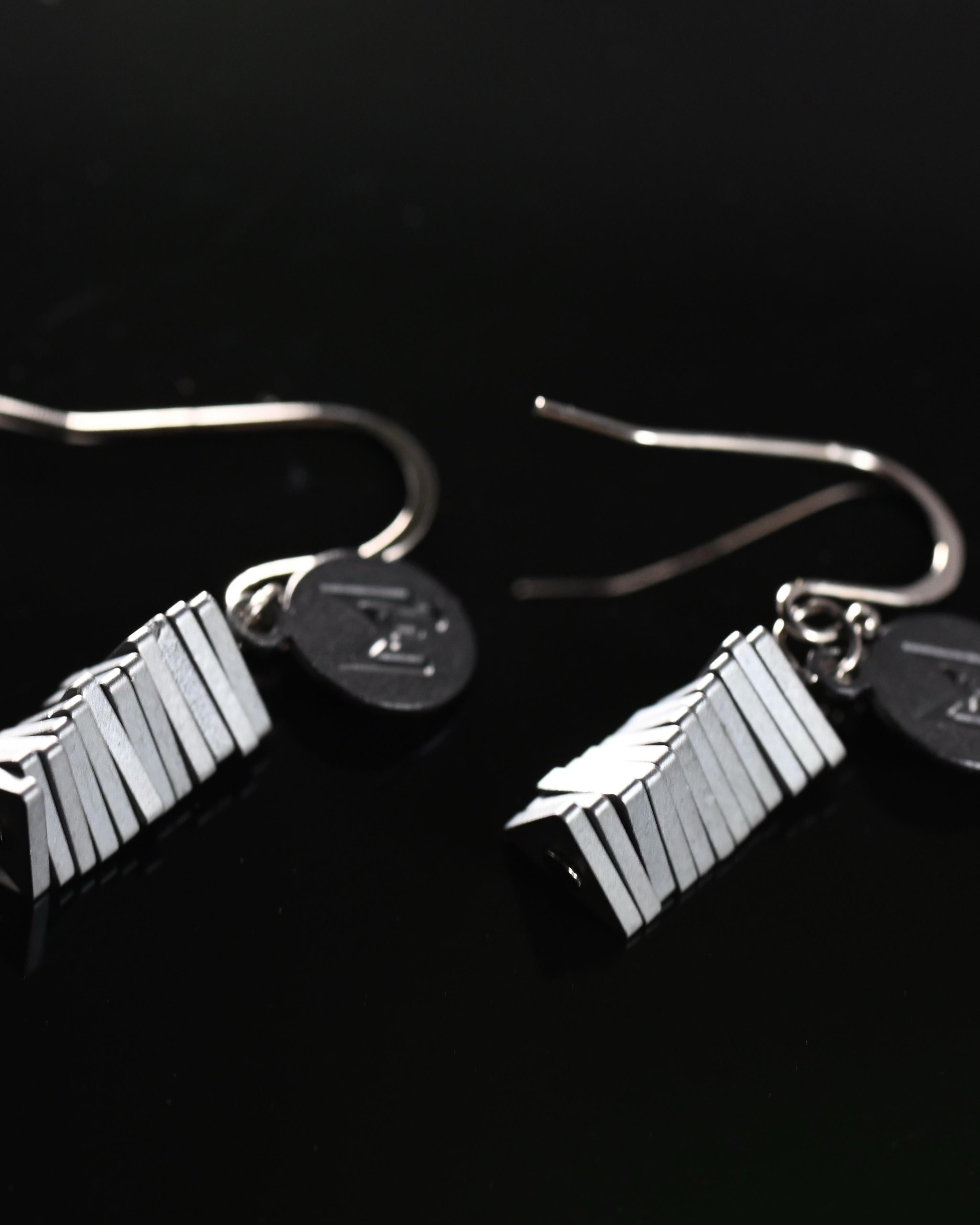 MARILYN TAN JEWELLERY | Electric Kinetic Hematite Hook Earrings