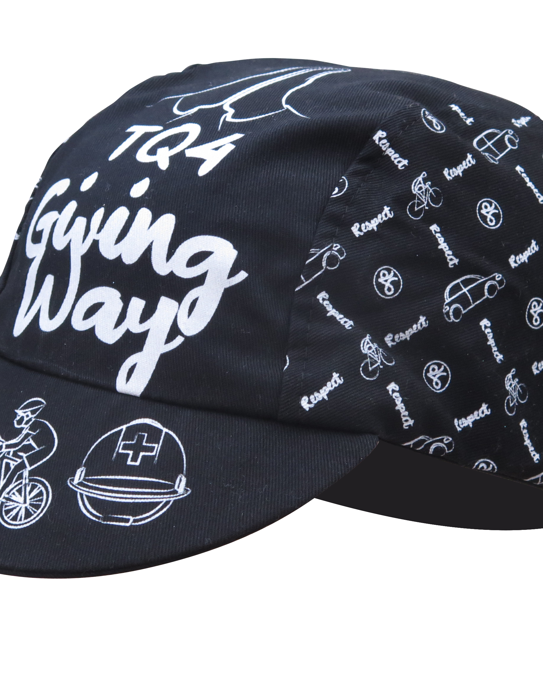 A DESIGN BY TAKACHYA | Cycling Cap - Safe Distance Black