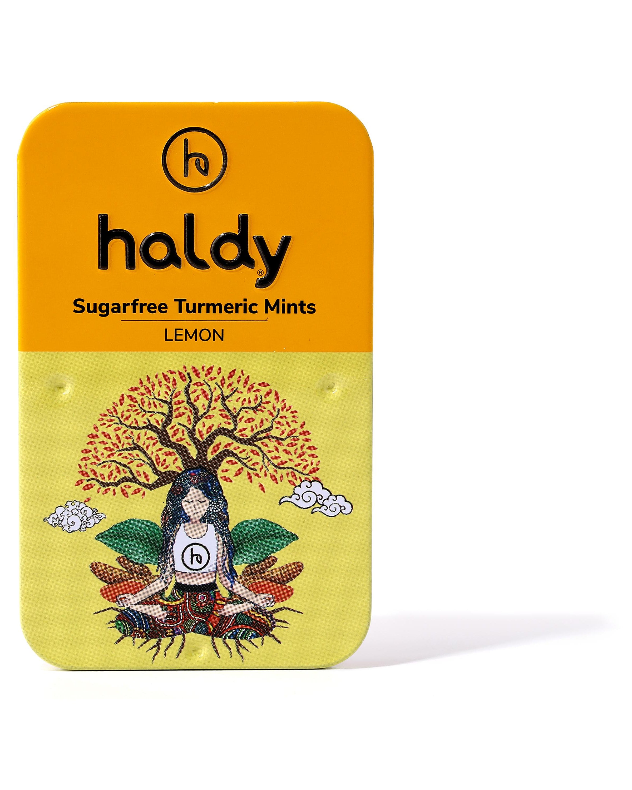 HALDY | Sugarfree Turmeric Mints - Lemon (Single Pack)